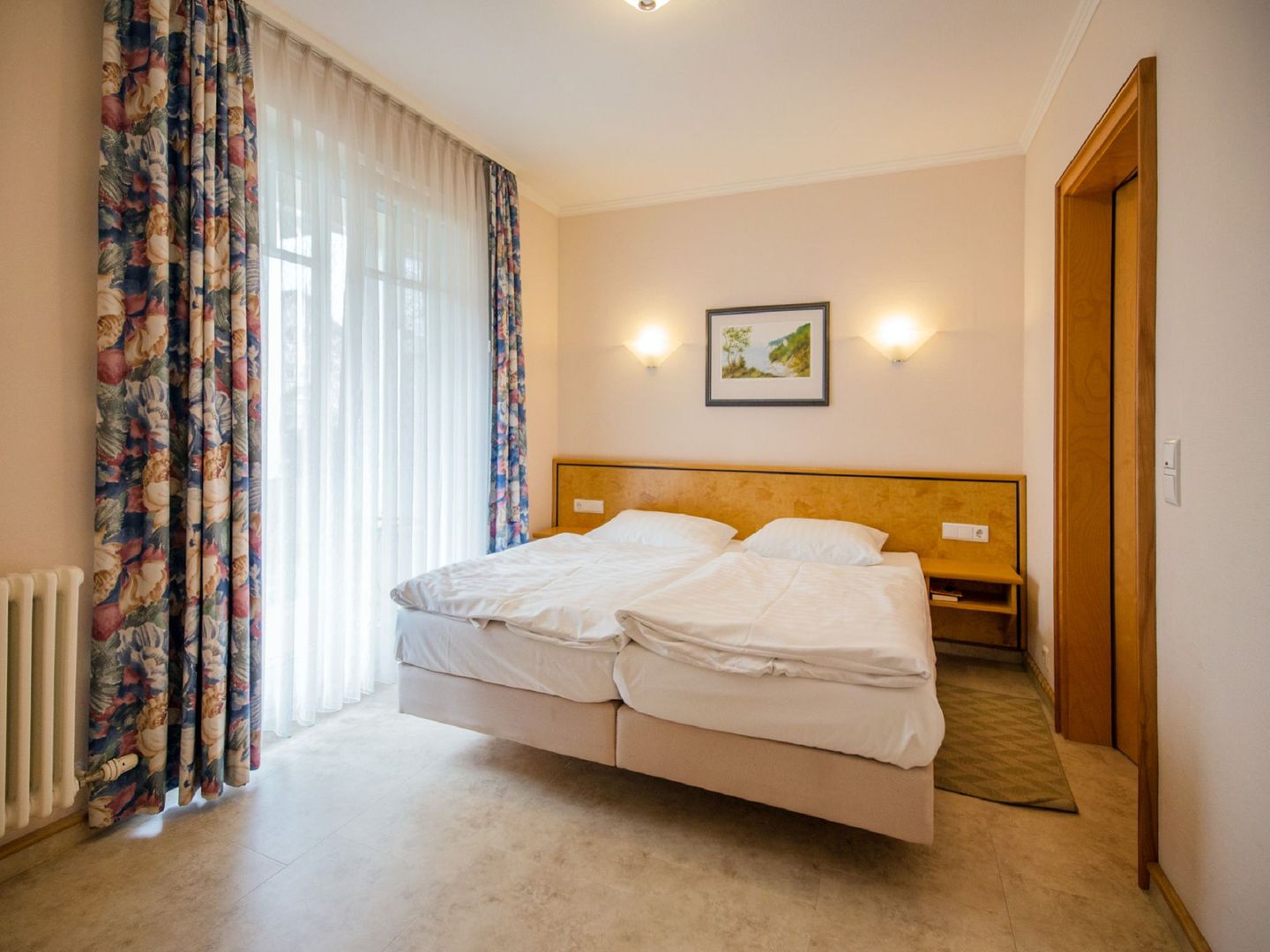 Dünenpark Binz Komfort Ferienwohnung mit 1 Schlafzimmer und Terrasse im Erdgeschoss (142) Insel Rügen - Schlafzimmer