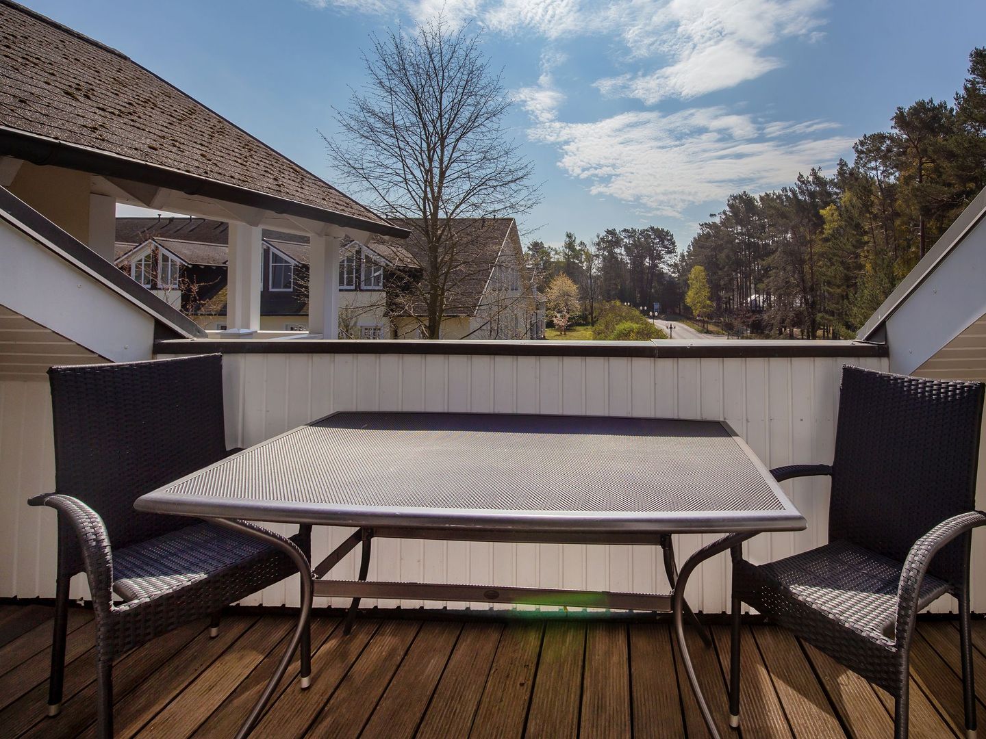 Dünenpark Binz Komfort Ferienwohnung mit 1 Schlafzimmer und Balkon im Dachgeschoss (159) Insel Rügen - Balkon