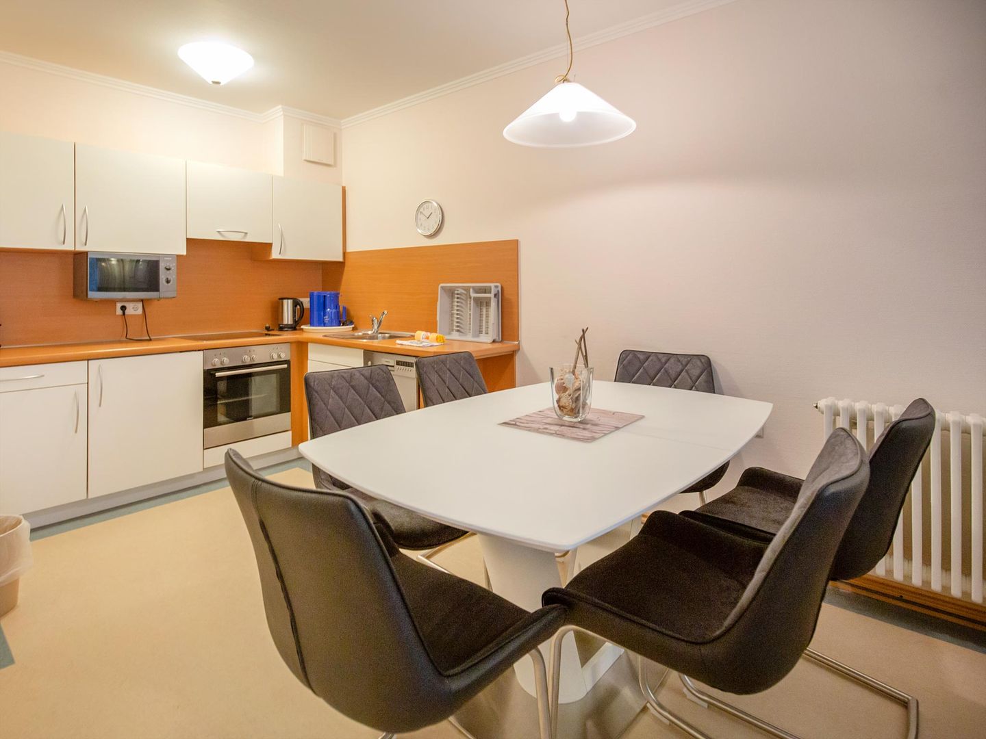 Dünenpark Binz Komfort Ferienwohnung mit 2 Schlafzimmern und Terrasse im Erdgeschoss (163) Insel Rügen - Küche / Küchenzeile