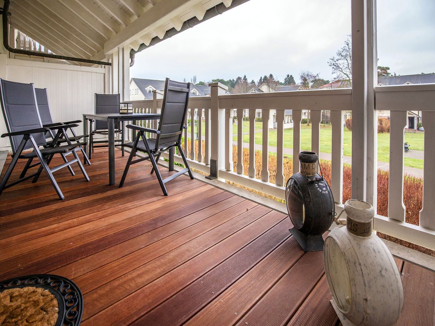 Dünenpark Binz Komfortplus Ferienwohnung mit 2 Schlafzimmern und Balkon im Obergeschoss (170) Insel Rügen - Balkon