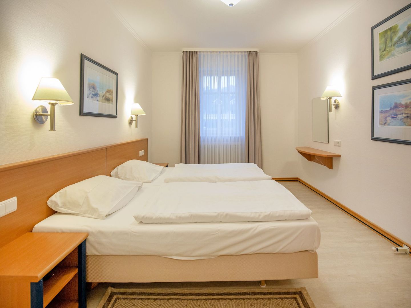 Dünenpark Binz Komfort Ferienwohnung mit 1 Schlafzimmer und Terrasse im Erdgeschoss (199) Insel Rügen - Schlafzimmer