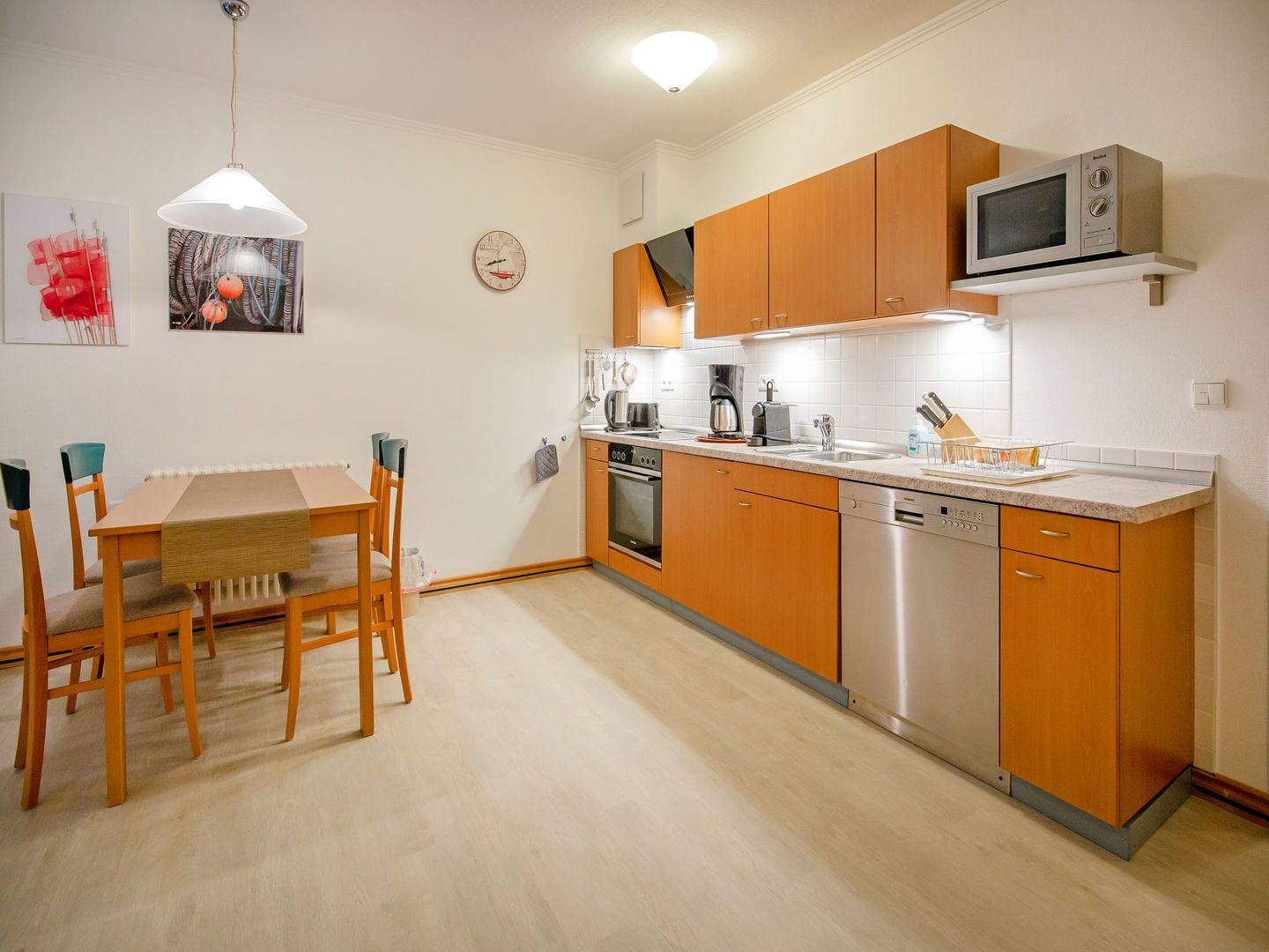 Dünenpark Binz Komfort Ferienwohnung mit 1 Schlafzimmer und Terrasse im Erdgeschoss (199) Insel Rügen - Küche / Küchenzeile
