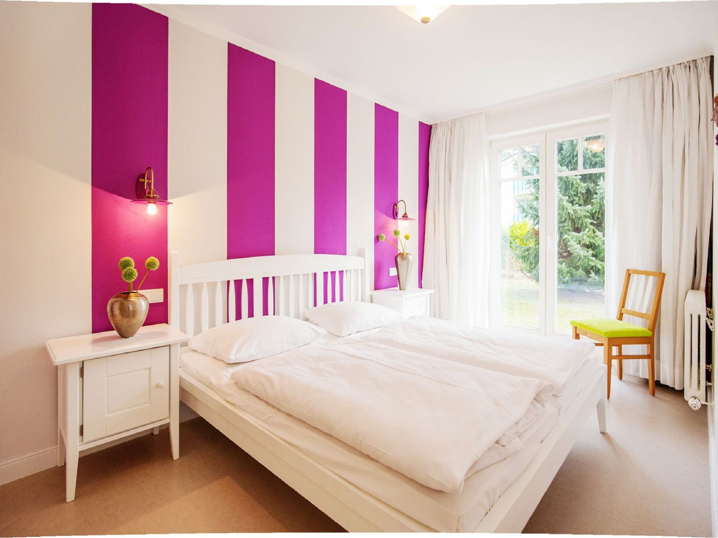 Dünenpark Binz Komfort Ferienwohnung mit 1 Schlafzimmer und Terrasse im Erdgeschoss (188) Insel Rügen - Schlafzimmer