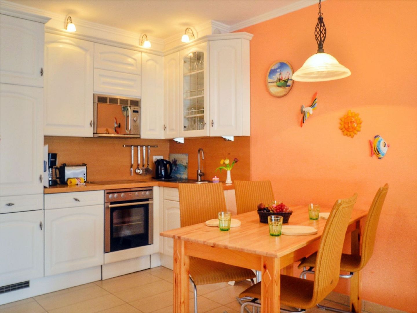 Dünenpark Binz Komfortplus Ferienwohnung mit 2 Schlafzimmern und Balkon im Obergeschoss (191) Insel Rügen - Küche / Küchenzeile