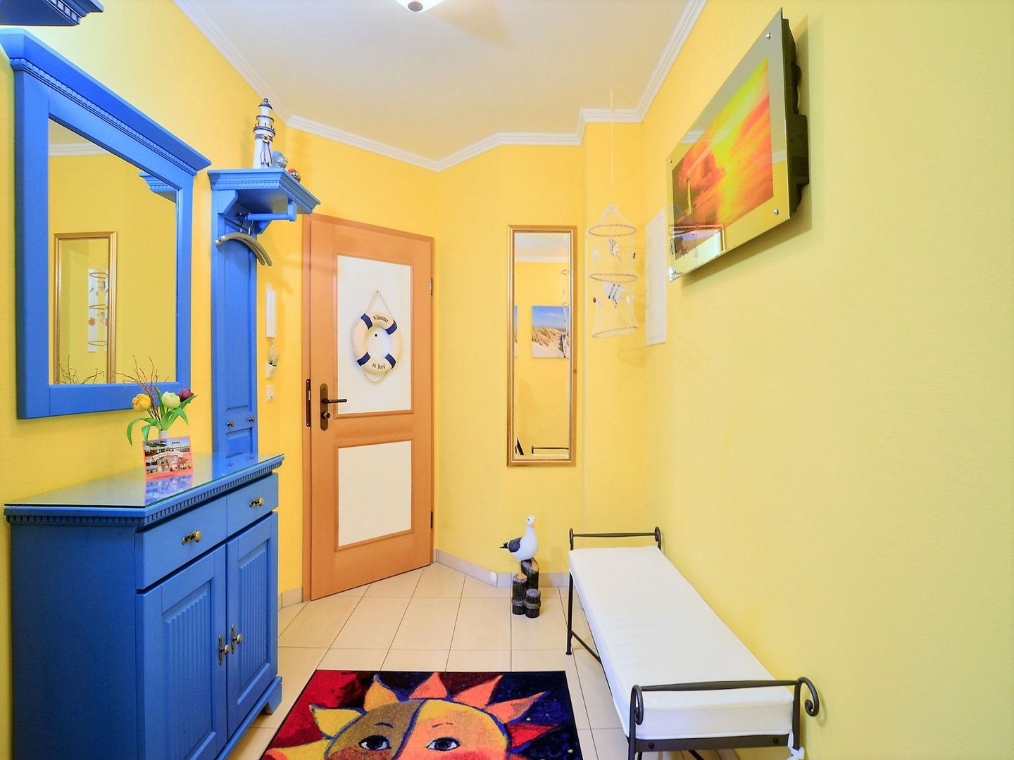 Dünenpark Binz Komfortplus Ferienwohnung mit 2 Schlafzimmern und Balkon im Obergeschoss (191) Insel Rügen - Empfang