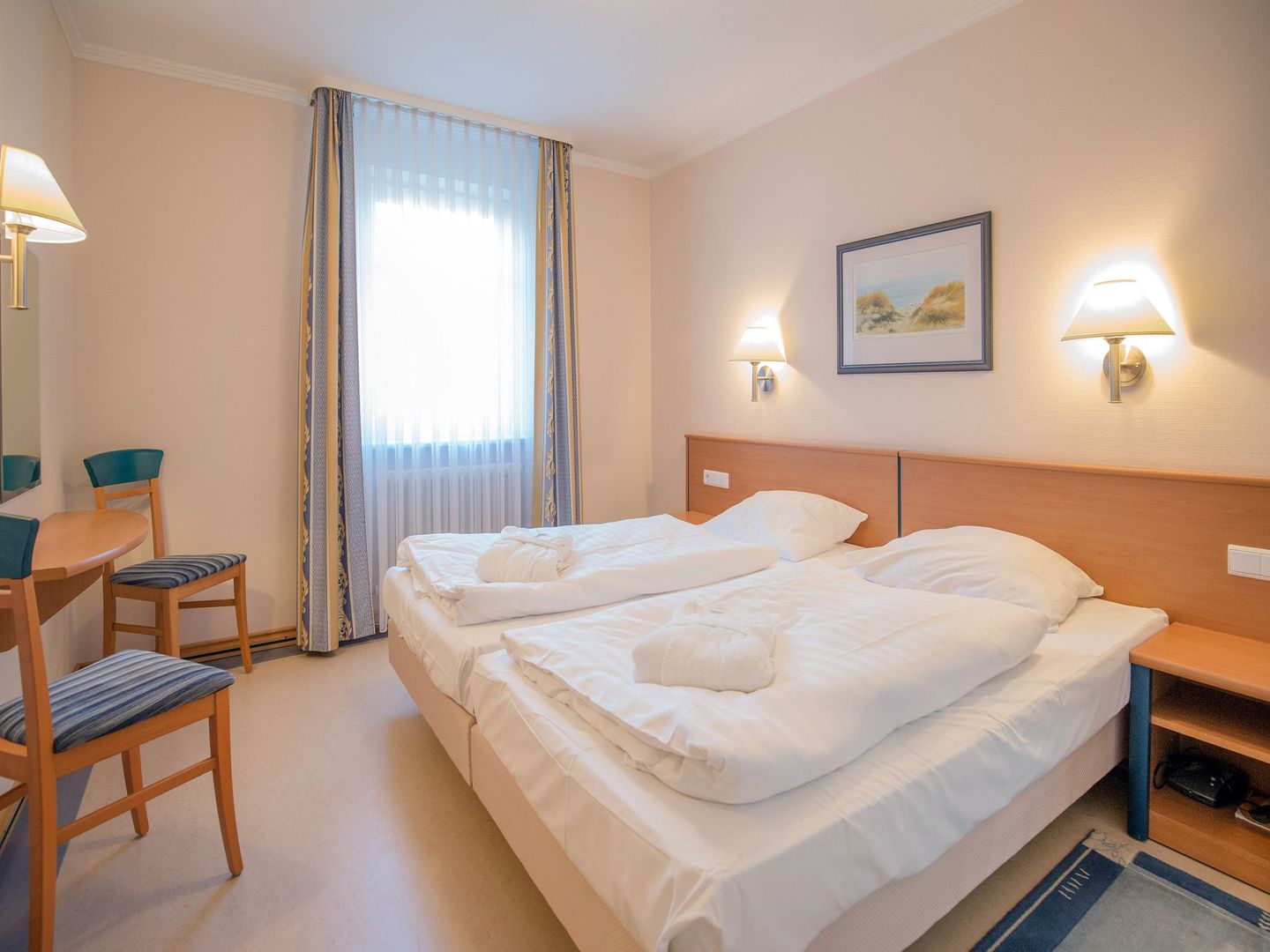 Dünenpark Binz Komfort Ferienwohnung mit 1 Schlafzimmer und Terrasse im Erdgeschoss (224) Insel Rügen - Schlafzimmer