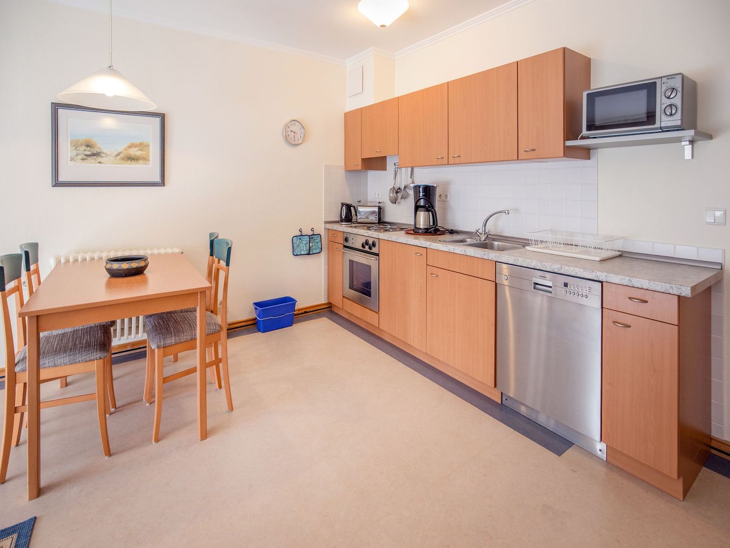 Dünenpark Binz Komfort Ferienwohnung mit 1 Schlafzimmer und Terrasse im Erdgeschoss (239) Insel Rügen - Küche / Küchenzeile