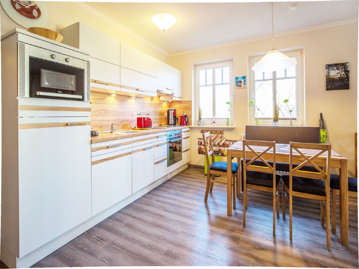 Dünenpark Binz Komfortplus Ferienwohnung mit 1 Schlafzimmer und Balkon im Obergeschoss (256) Insel Rügen - Küche / Küchenzeile