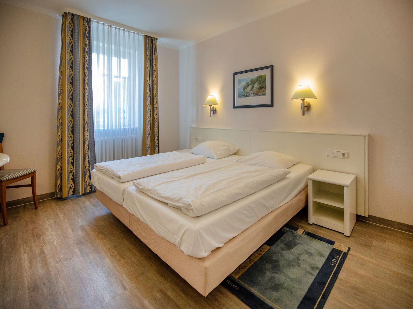 Dünenpark Binz Komfort Ferienwohnung mit 1 Schlafzimmer und Terrasse im Erdgeschoss (288) Insel Rügen - Schlafzimmer