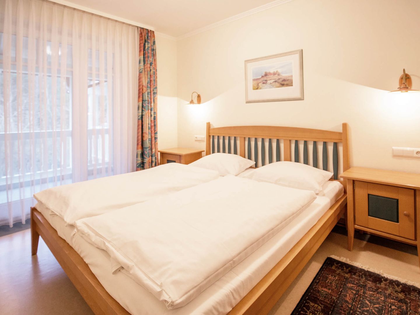 Dünenpark Binz Komfort Ferienwohnung mit 2 Schlafzimmern und Balkon im Obergeschoss (277) Insel Rügen - Schlafzimmer