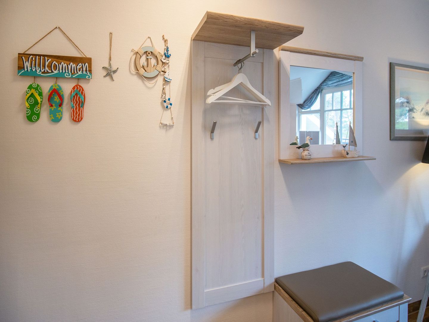 Dünenpark Binz Komfort Ferienwohnung mit 1 Schlafzimmer und Balkon im Dachgeschoss (283) Insel Rügen - Empfang