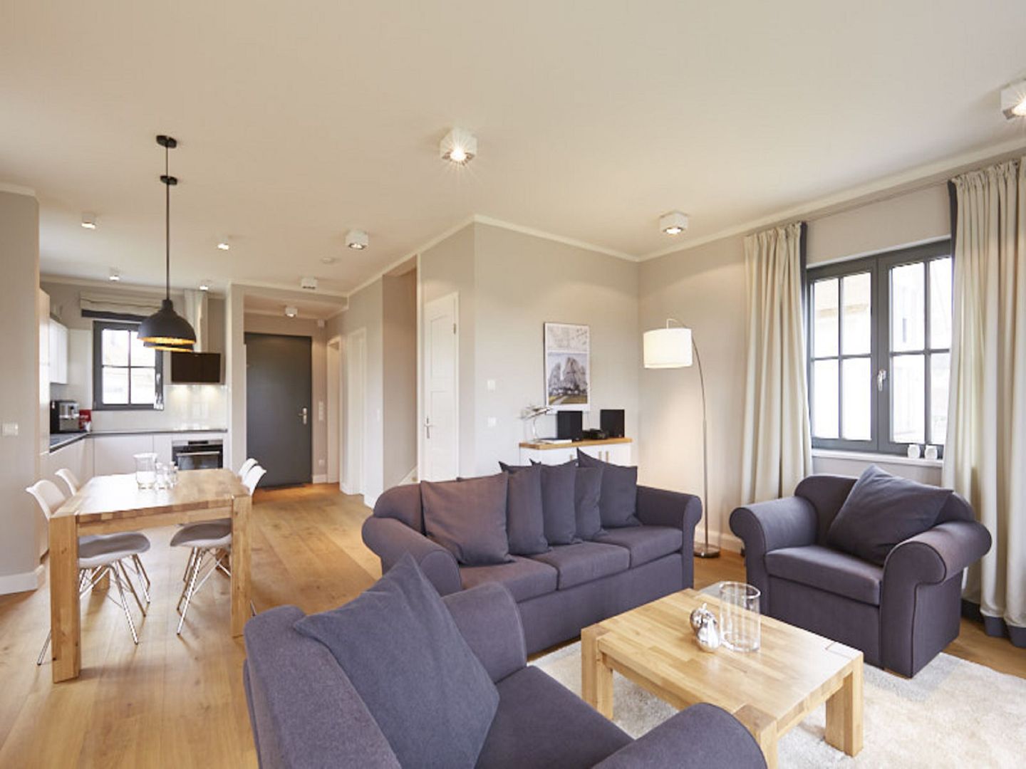 Superior Reetdachvilla mit 2 Schlafzimmern und Kamin (E26) - Wohnzimmer