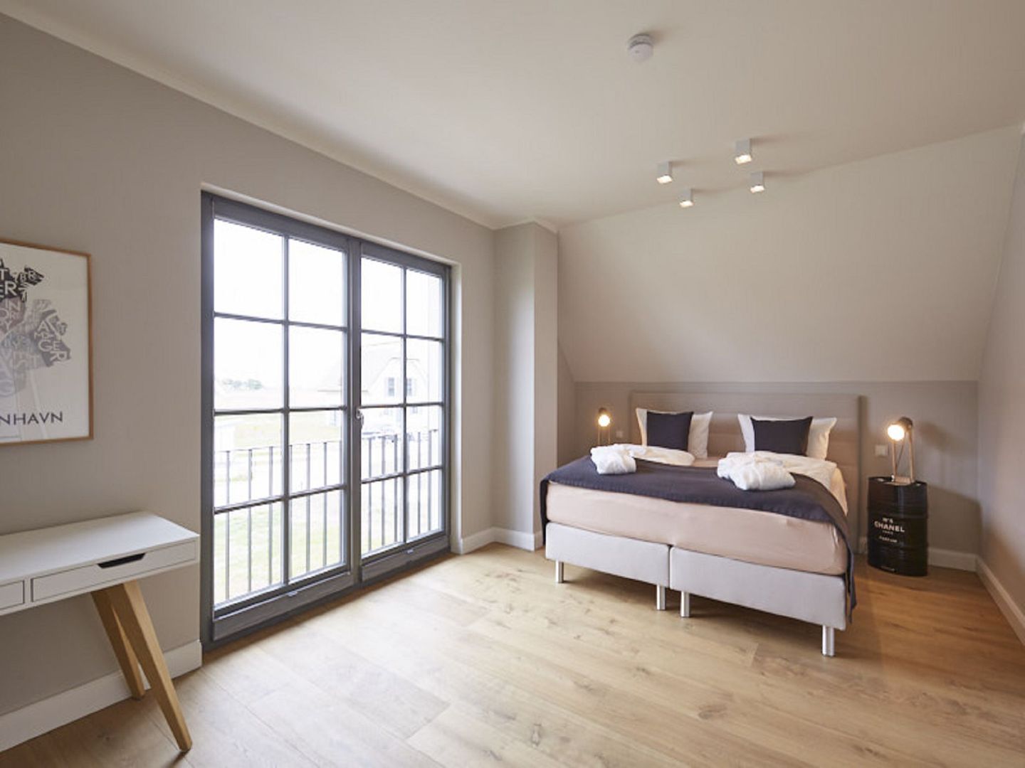 Premium Reetdachvilla mit 3 Schlafzimmern, Sauna und Kamin (E24) - Schlafzimmer