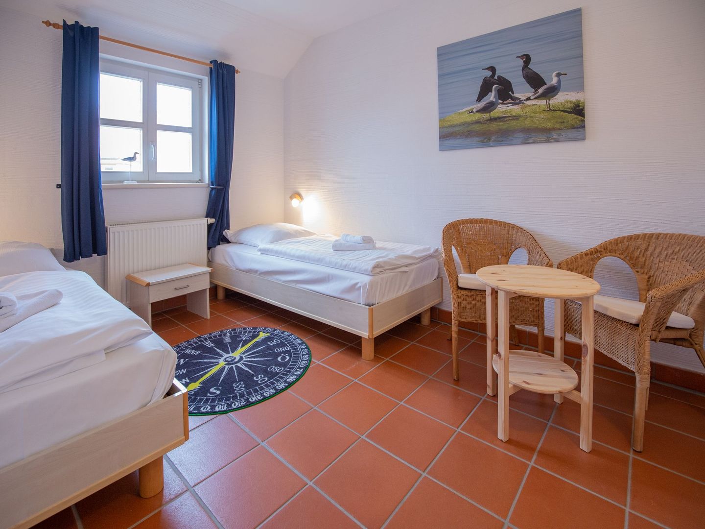 Feriendorf Rugana Komfort Ferienwohnung mit 2 Schlafzimmern und Terrasse (D02) Insel Rügen - Schlafzimmer