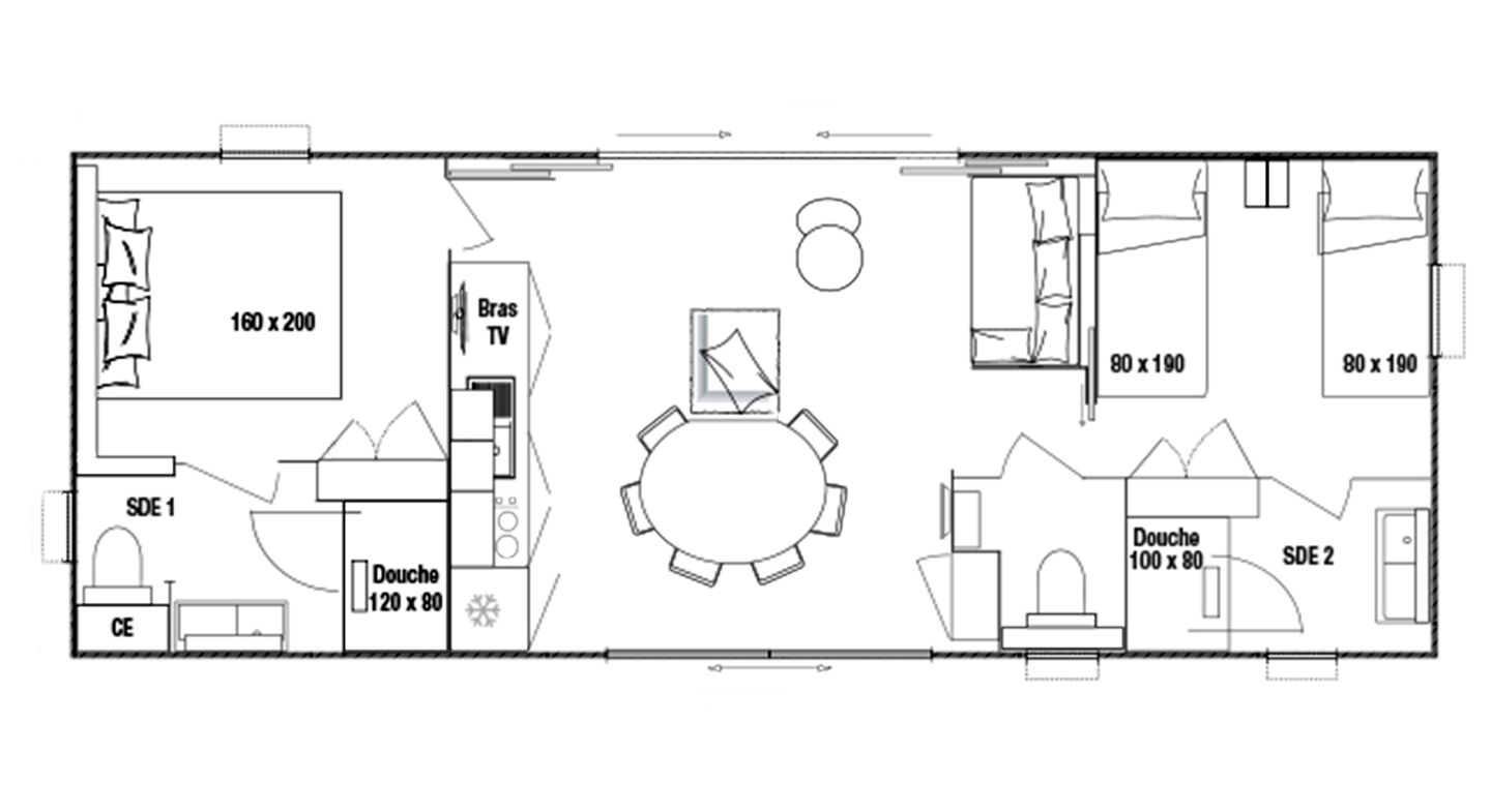 Gronenberger Mühle Haus 24 Scharbeutz - Grundriss