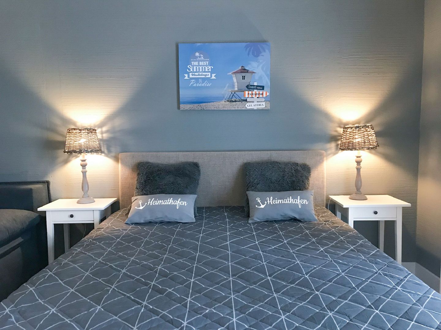 Feriendorf Rugana Komfortplus 1-Raum Ferienwohnung mit Terrasse (B14) Insel Rügen - Schlafzimmer