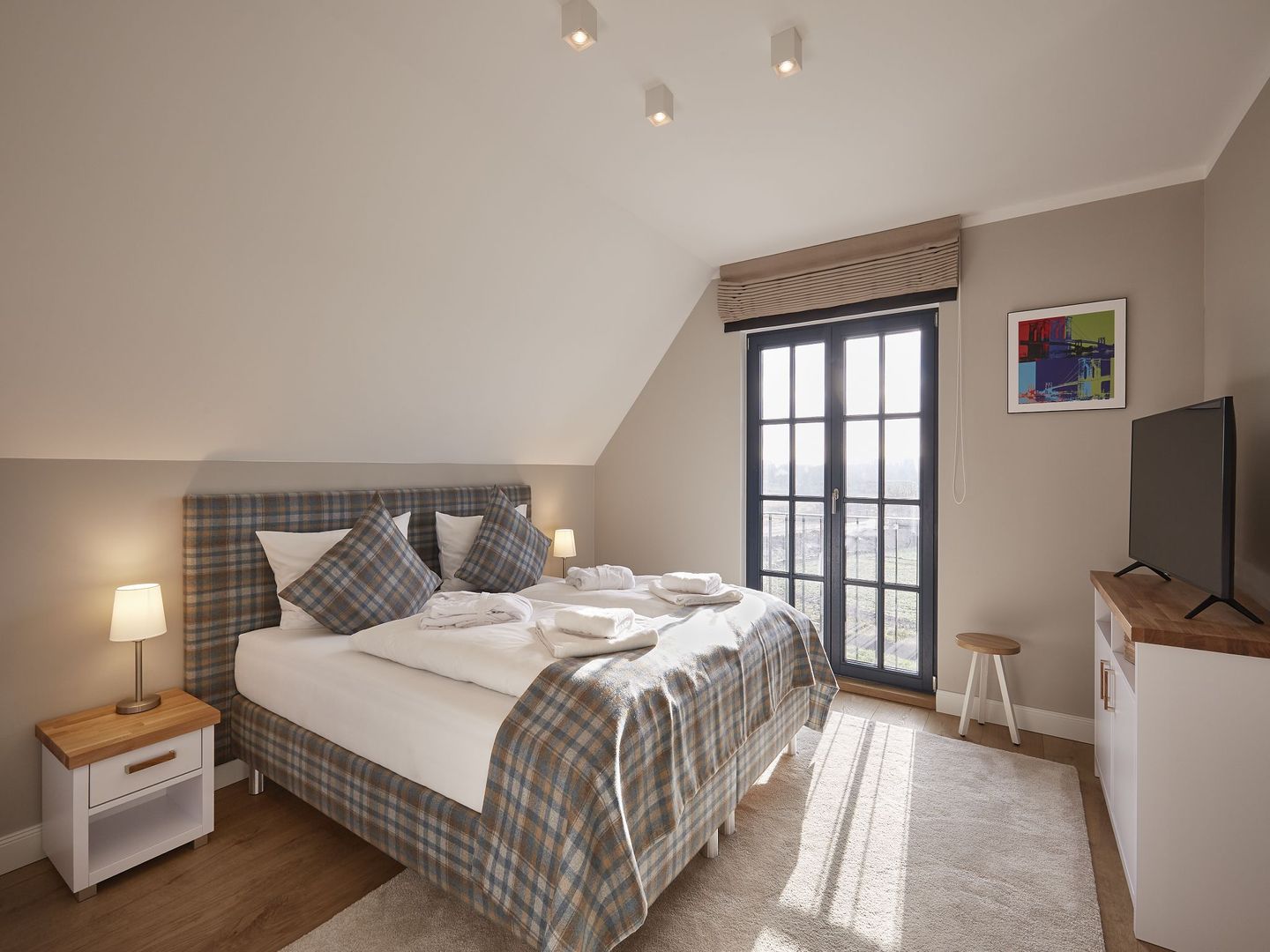 Luxus Reetdachvilla mit 3 Schlafzimmern, Sauna und Kamin (F12) - Schlafzimmer