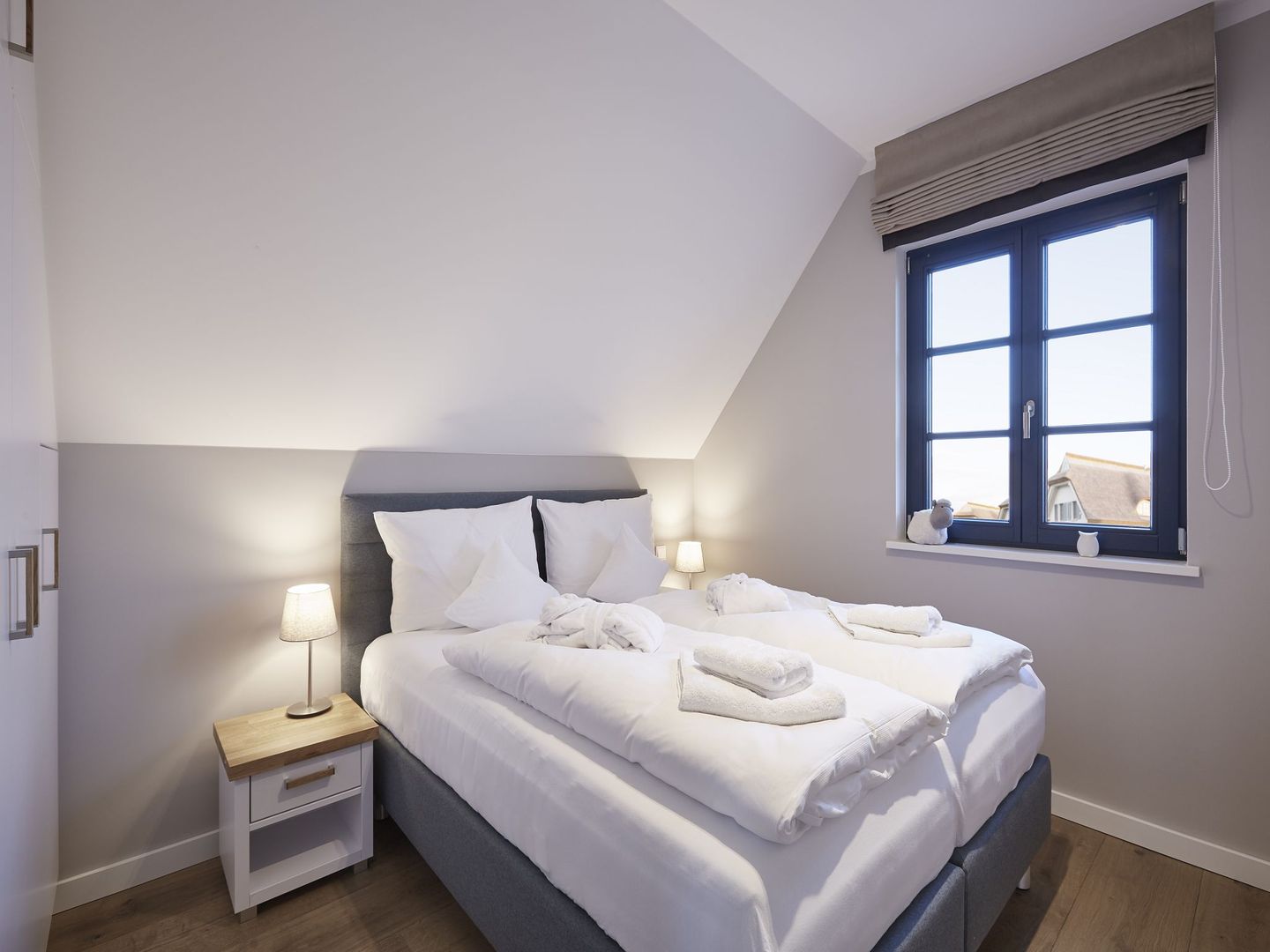 Premium Reetdachvilla mit 3 Schlafzimmern, Sauna und Kamin (F07) - Schlafzimmer