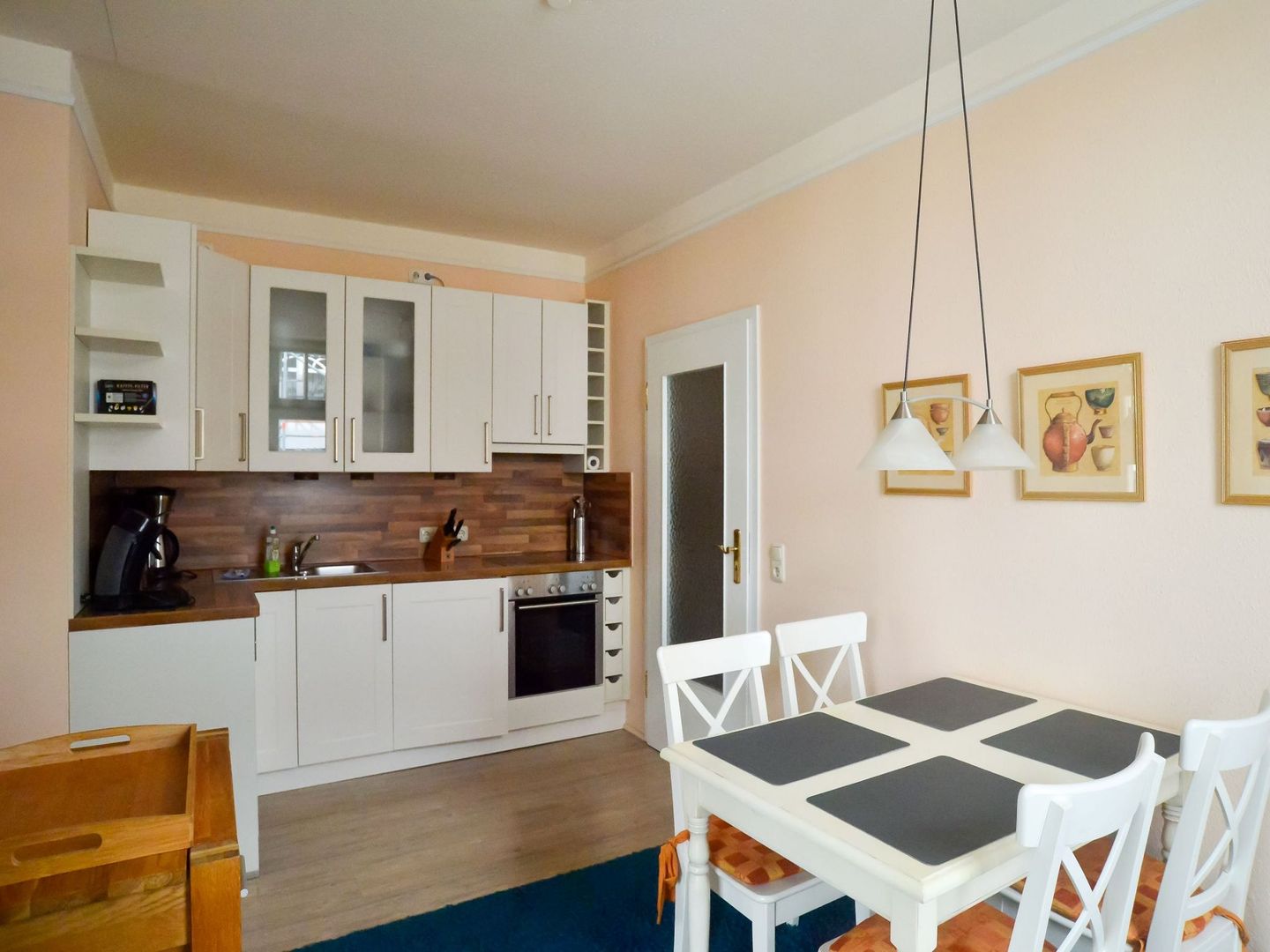 Strandvillen Binz Ferienwohnung mit Meerblick, 2 Schlafzimmern und Balkon (SV/012) Insel Rügen - Küche / Küchenzeile