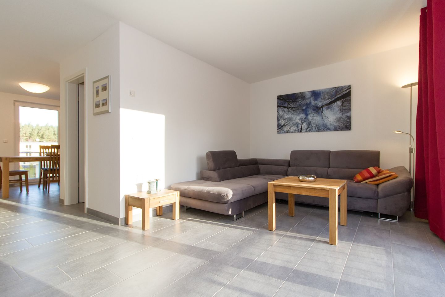  Ferienwohnung KWE 8 OG Graal-Müritz Küstenwald - Wohnzimmer