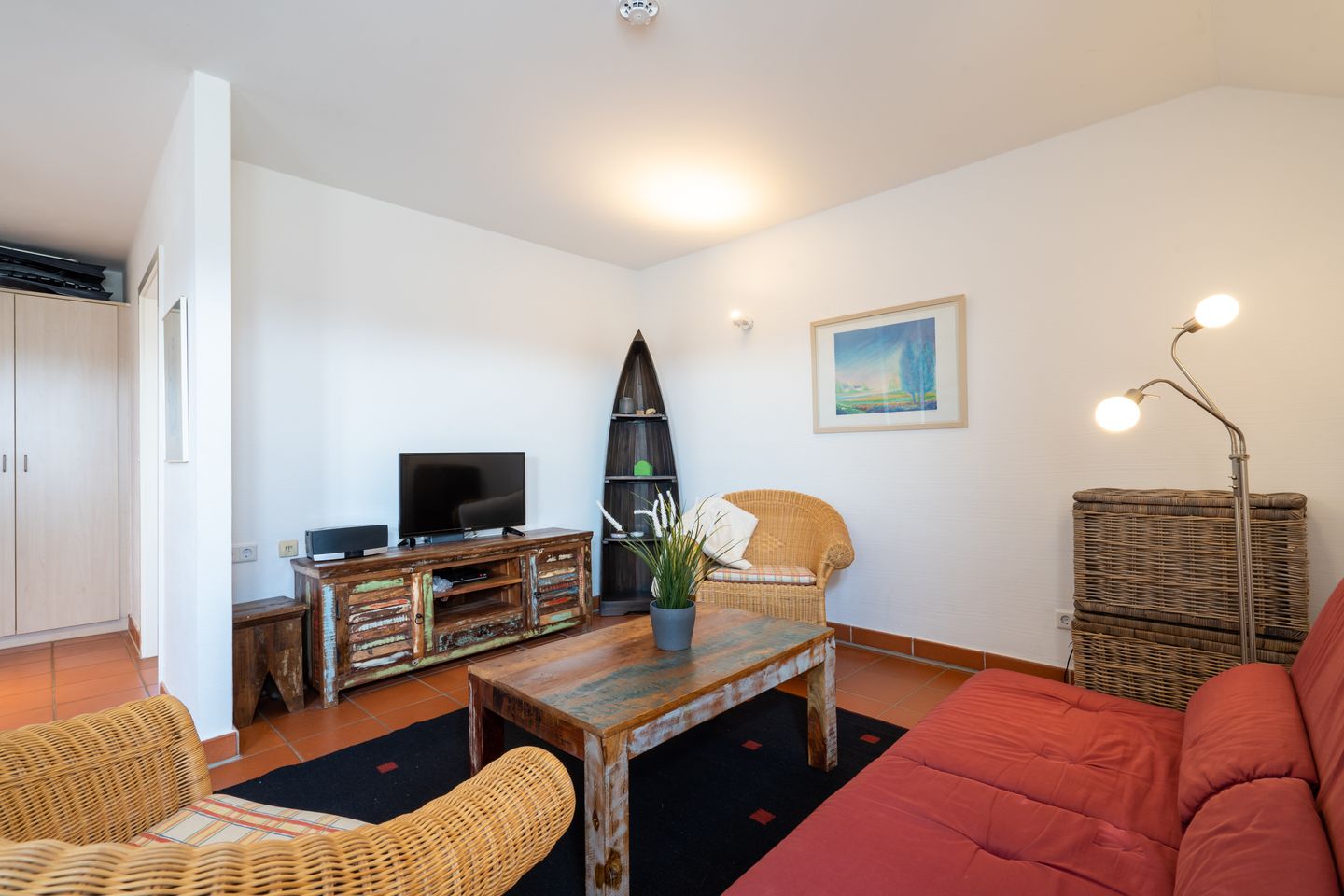 Feriendorf Rugana Komfortplus Ferienwohnung mit 1 Schlafzimmer (B04) Insel Rügen - Wohnzimmer