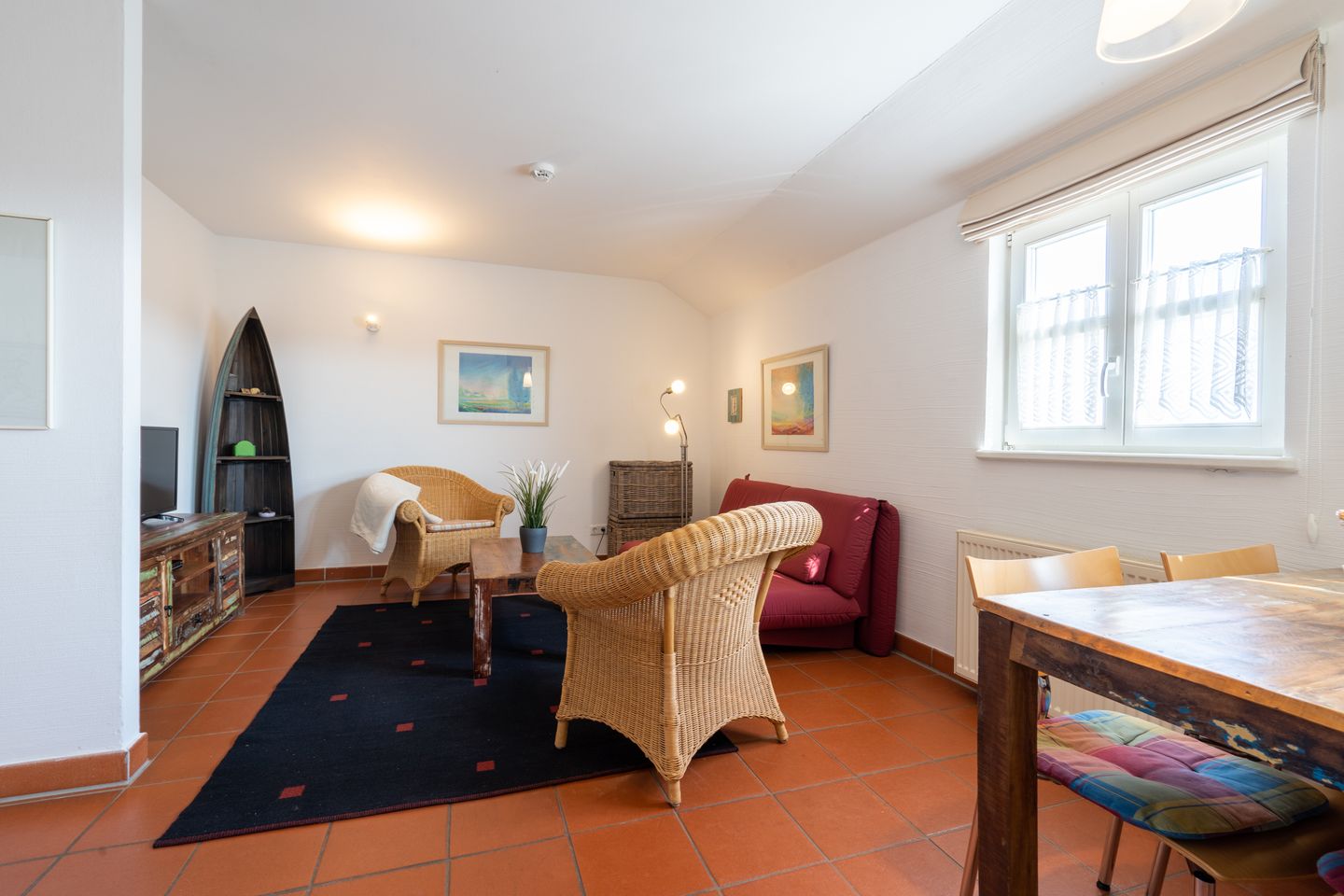 Feriendorf Rugana Komfortplus Ferienwohnung mit 1 Schlafzimmer (B04) Insel Rügen - Wohnzimmer