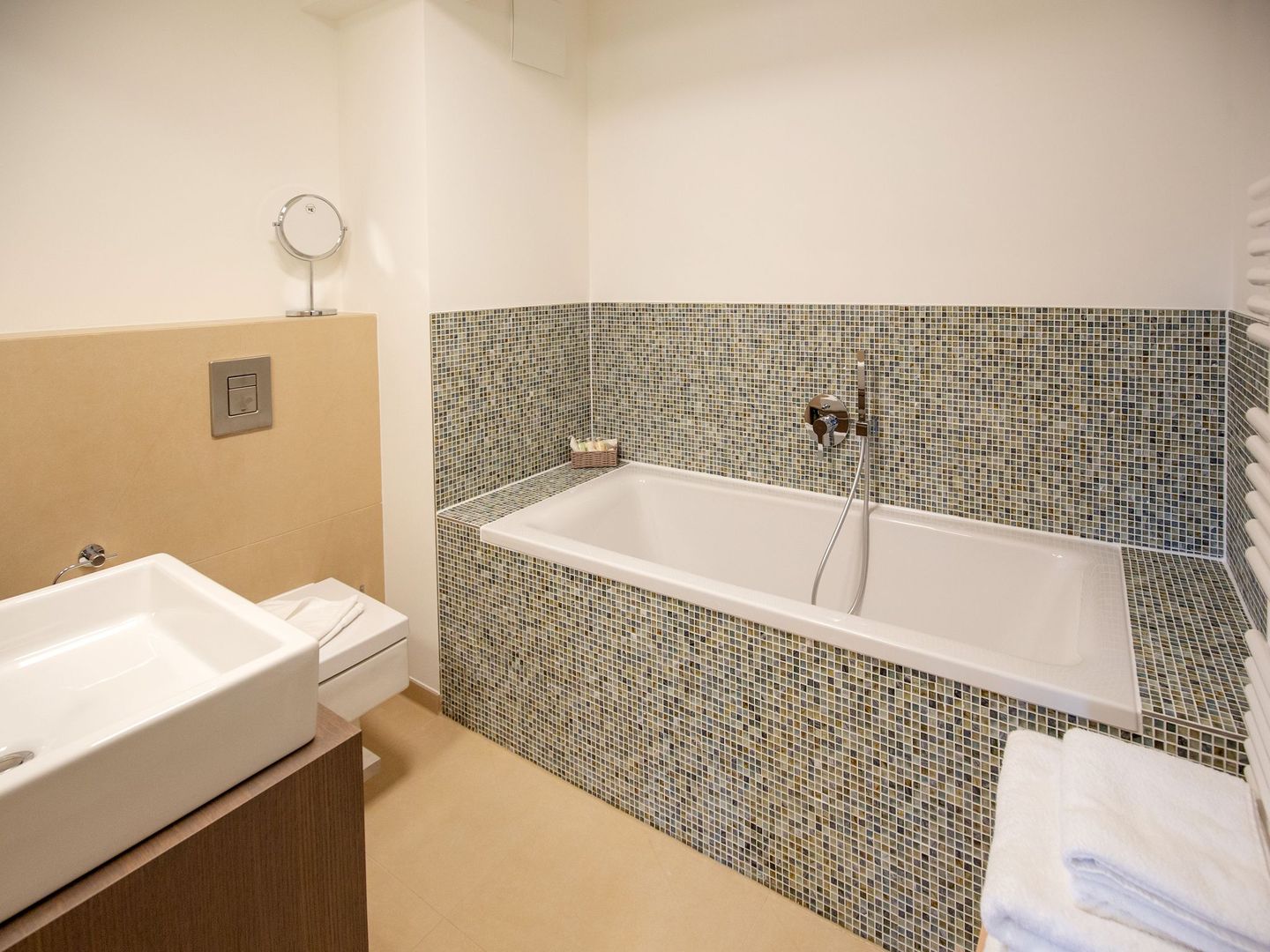 Dünenresidenz Prora Ferienwohnung mit Meerblick, 1 Schlafzimmer und Balkon (NP/421) Insel Rügen - Badezimmer