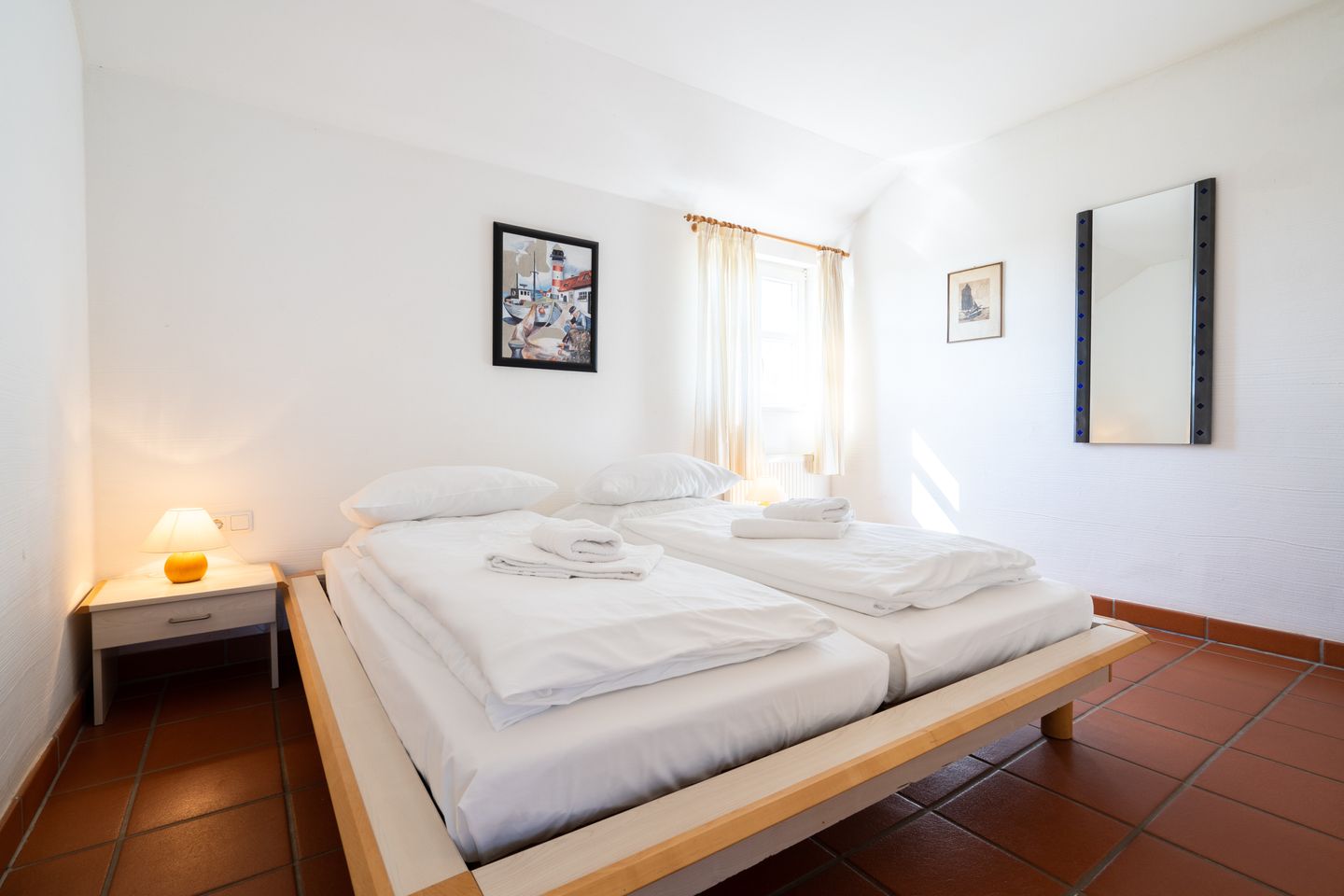 Feriendorf Rugana Klassik Ferienwohnung mit 2 Schlafzimmern und Terrasse (C50) Insel Rügen - Schlafzimmer