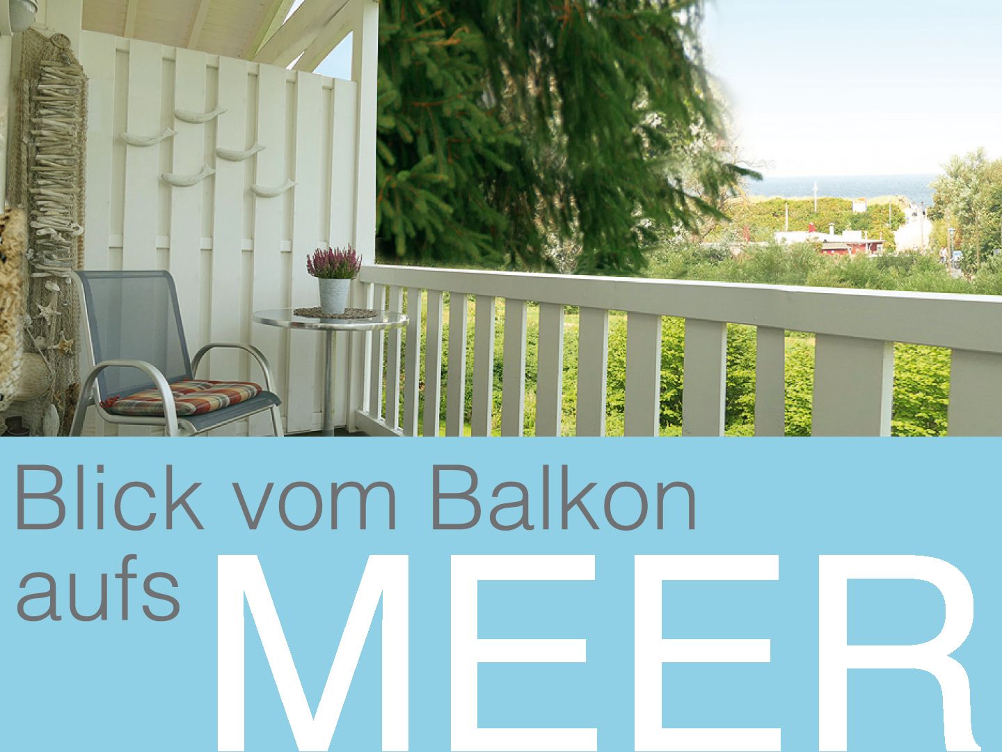  Ferienwohnung B8 Graal-Müritz - Balkon