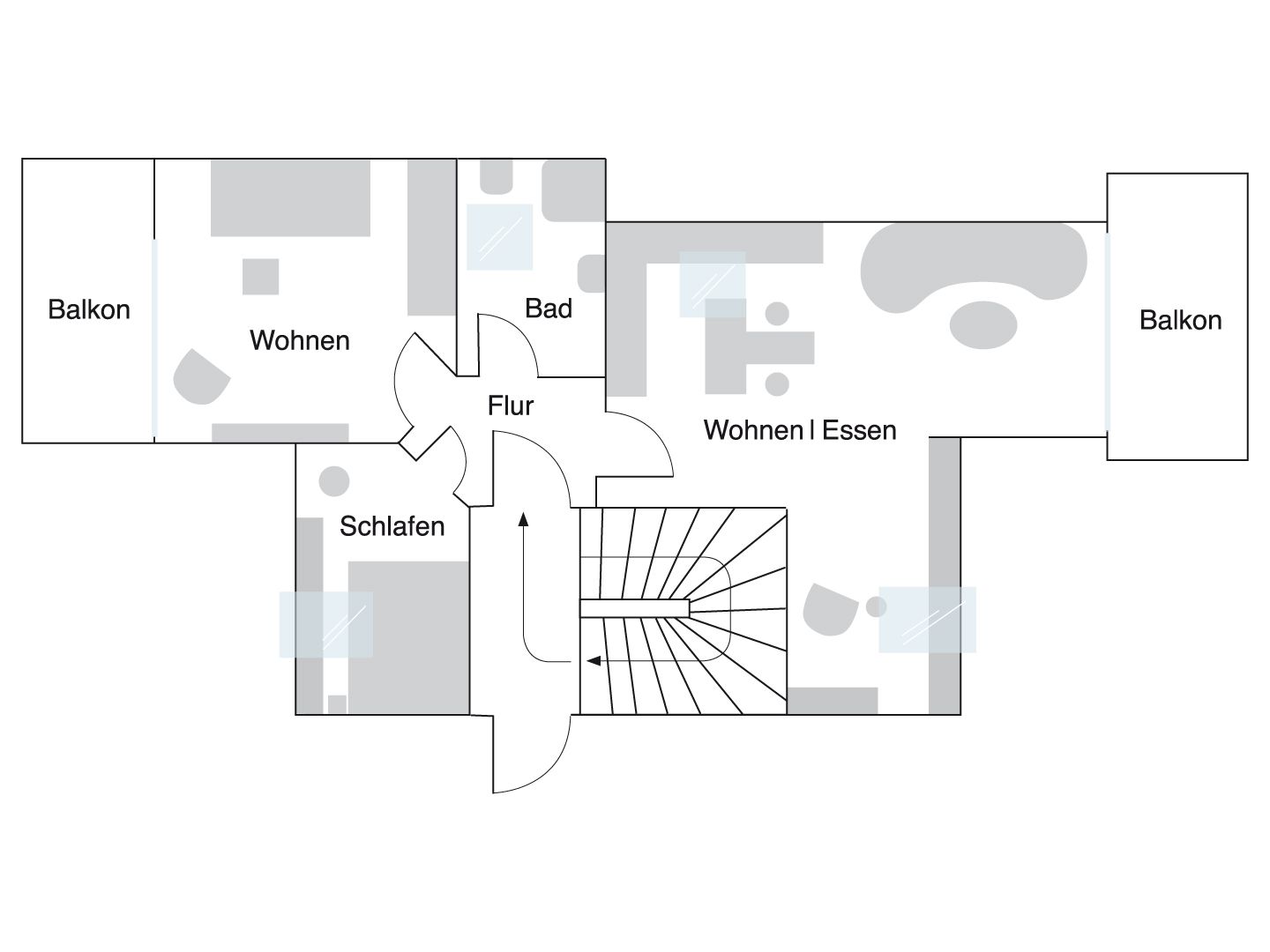  Ferienwohnung B8 Graal-Müritz - Grundriss