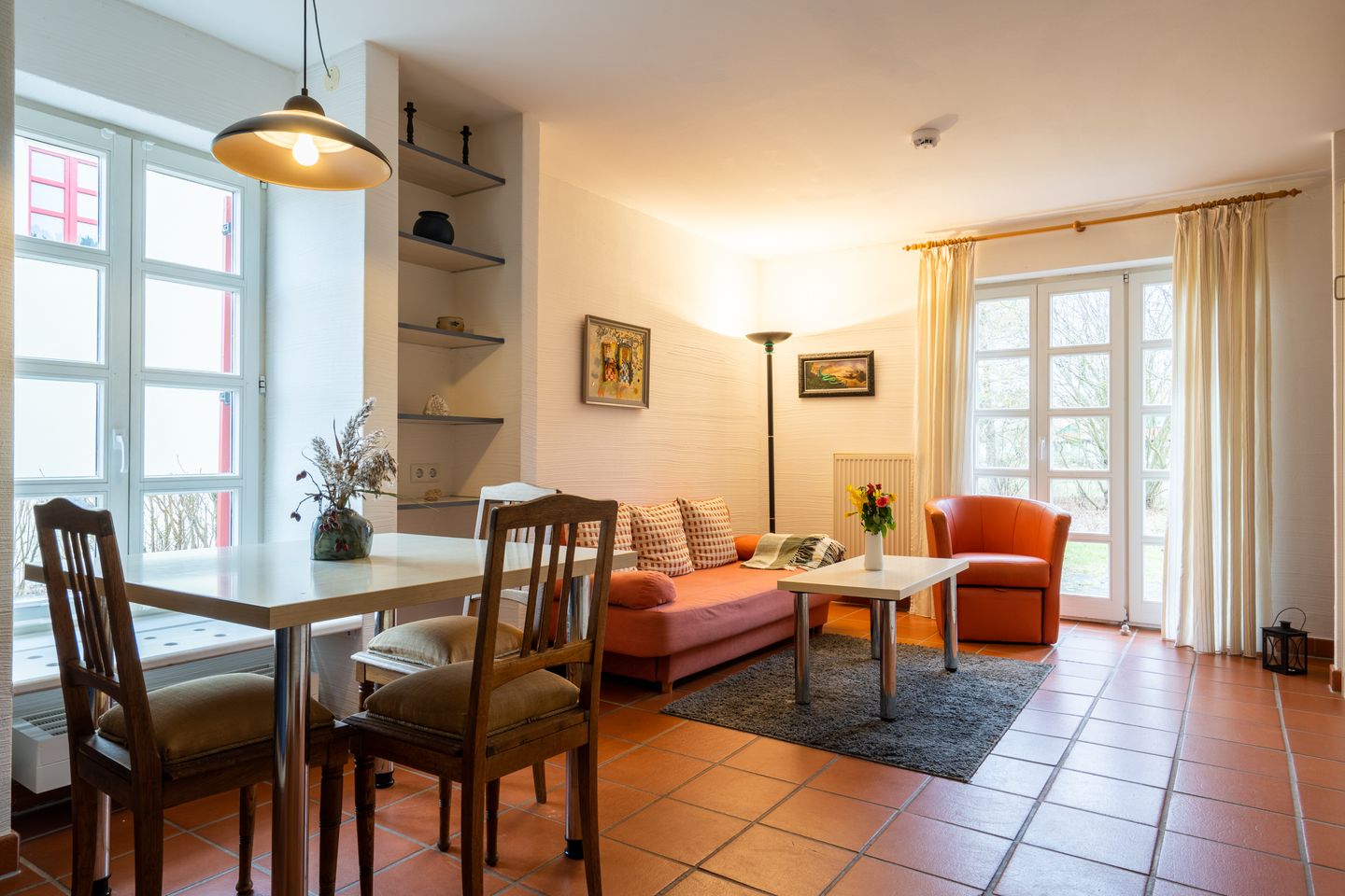 Feriendorf Rugana Klassik 1-Raum Ferienwohnung mit Terrasse (B51) Insel Rügen - Wohnzimmer