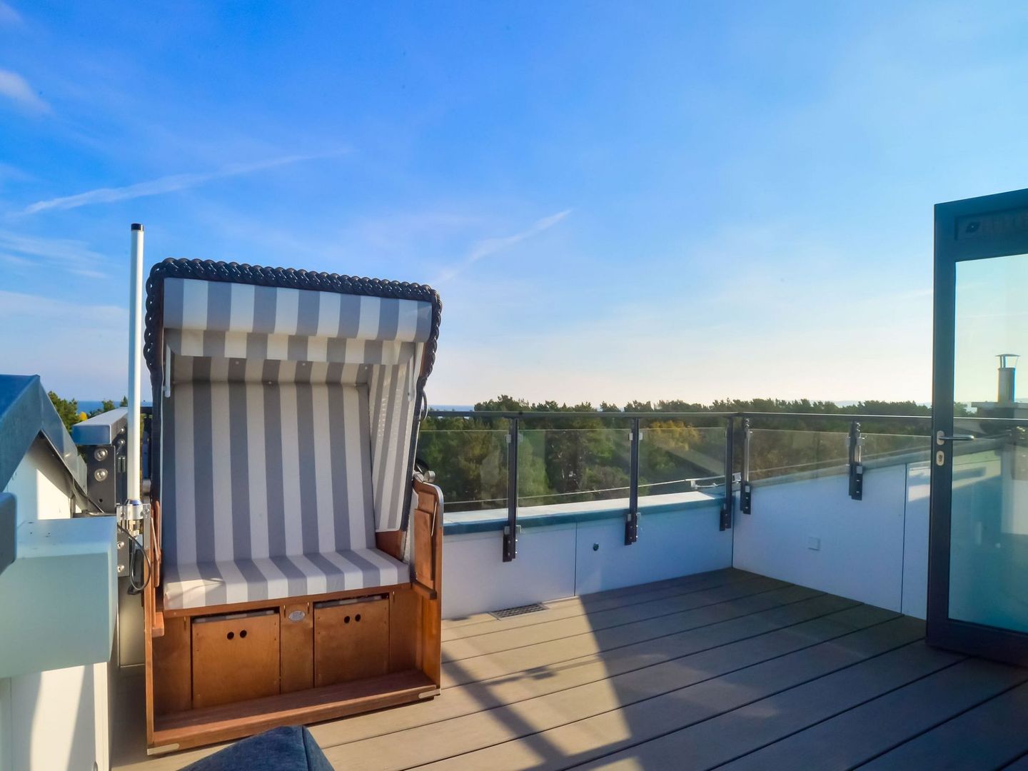 Dünenresidenz Prora Proradies Sonnendeck SkySuite (B3/5.4) Insel Rügen - Terrasse