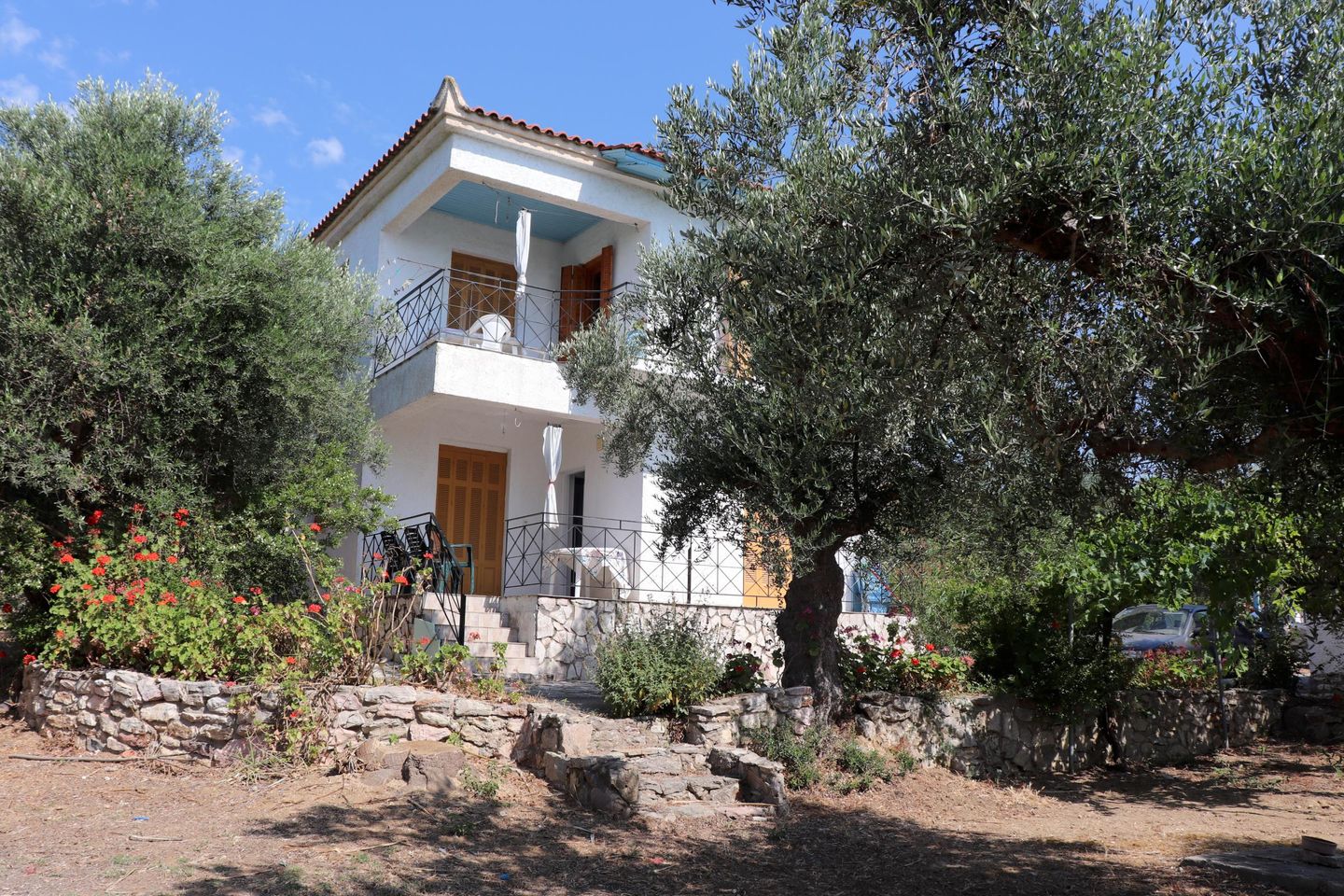 Ferienhaus inmitten von Olivenhainen, Meerblick, W  in Griechenland