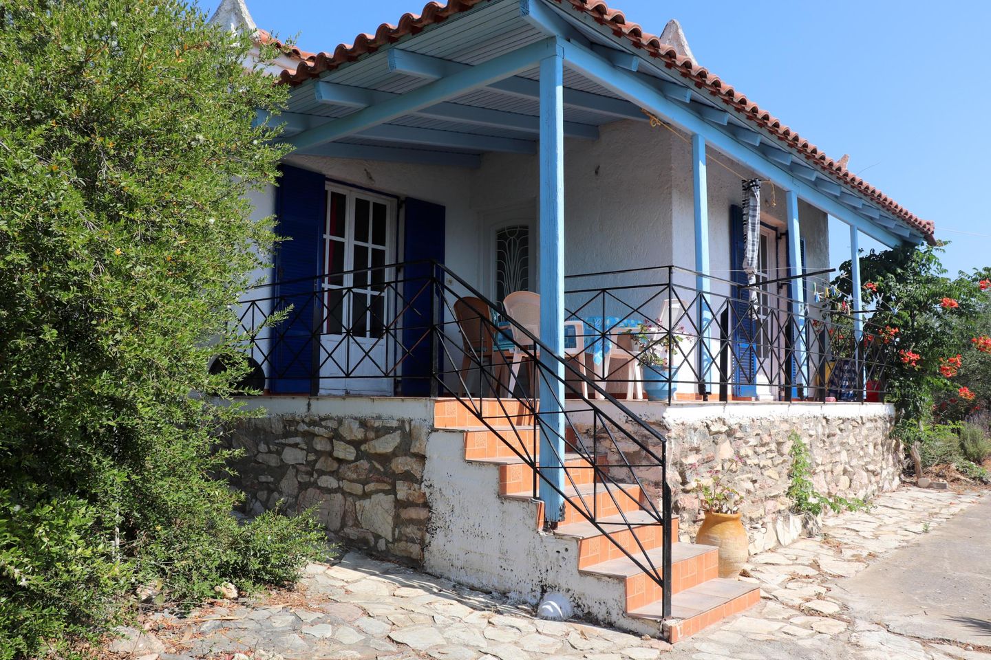 Ferienhaus inmitten von Olivenhainen, Meerblick, W  in Griechenland