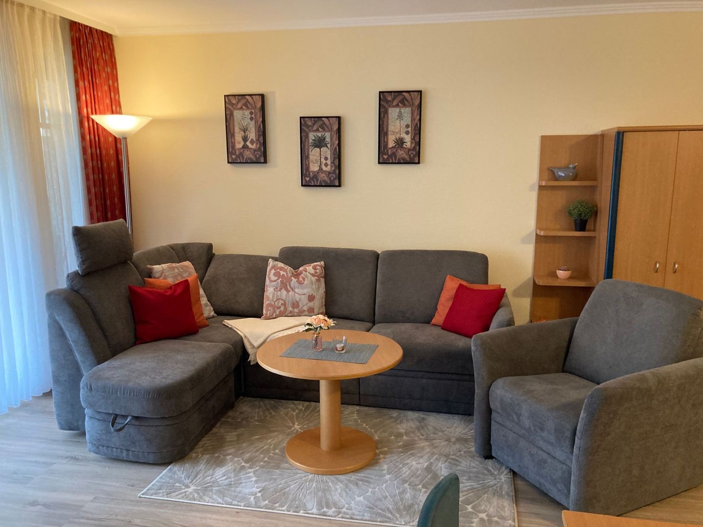 Dünenpark Binz Komfort Ferienwohnung mit 1 Schlafzimmer und Terrasse im Erdgeschoss (074) Insel Rügen - Wohnzimmer