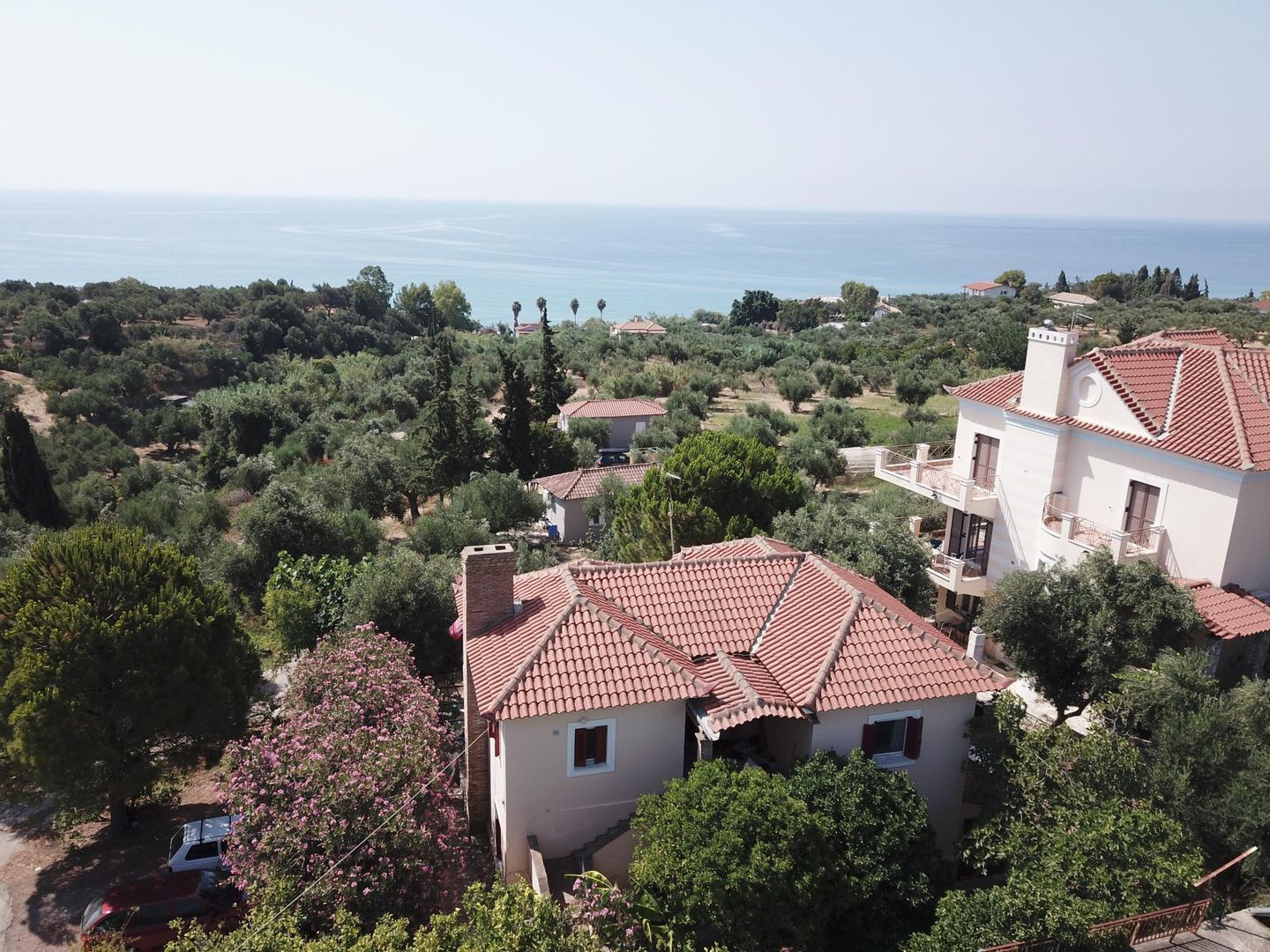 Idyllisch gelegene Ferienwohnung mit weitem Meerblick Wifi Messenien Peloponnes