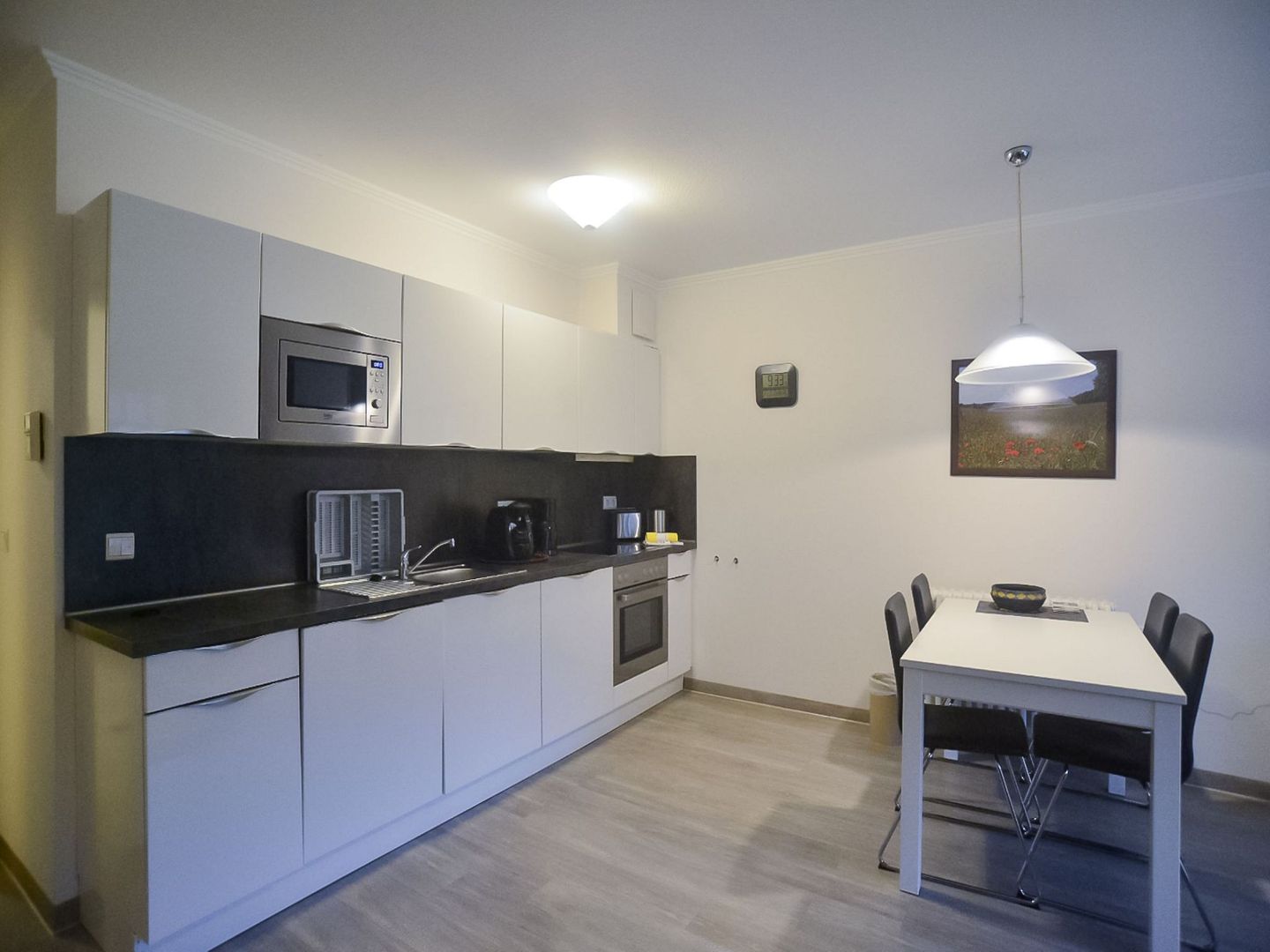 Dünenpark Binz Komfort Ferienwohnung mit 1 Schlafzimmer und Terrasse im Erdgeschoss (288) Insel Rügen - Küche / Küchenzeile