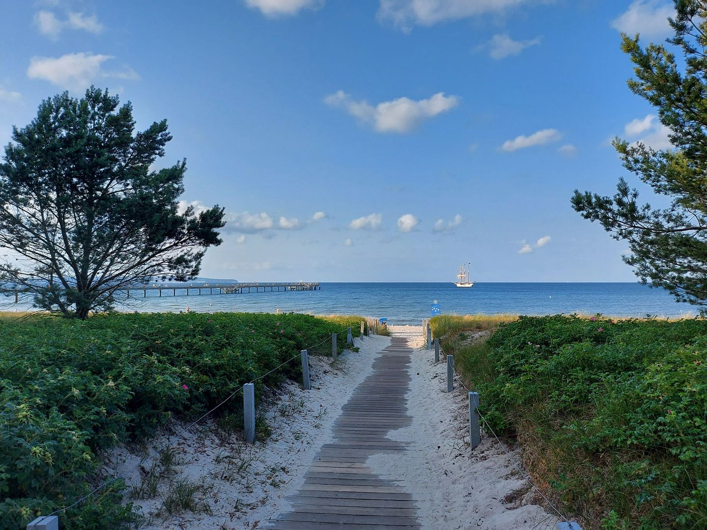 Dünenpark Binz Komfort Ferienwohnung mit 1 Schlafzimmer und Balkon im Dachgeschoss (270) Insel Rügen - Strand