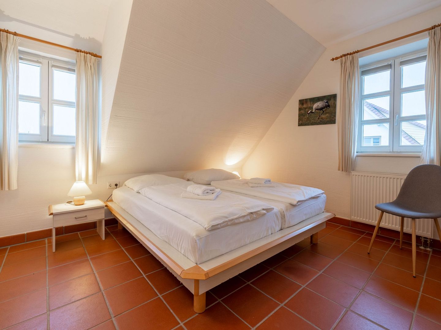 Feriendorf Rugana Klassik Ferienwohnung mit 2 Schlafzimmern und Terrasse (D01) Insel Rügen - Schlafzimmer