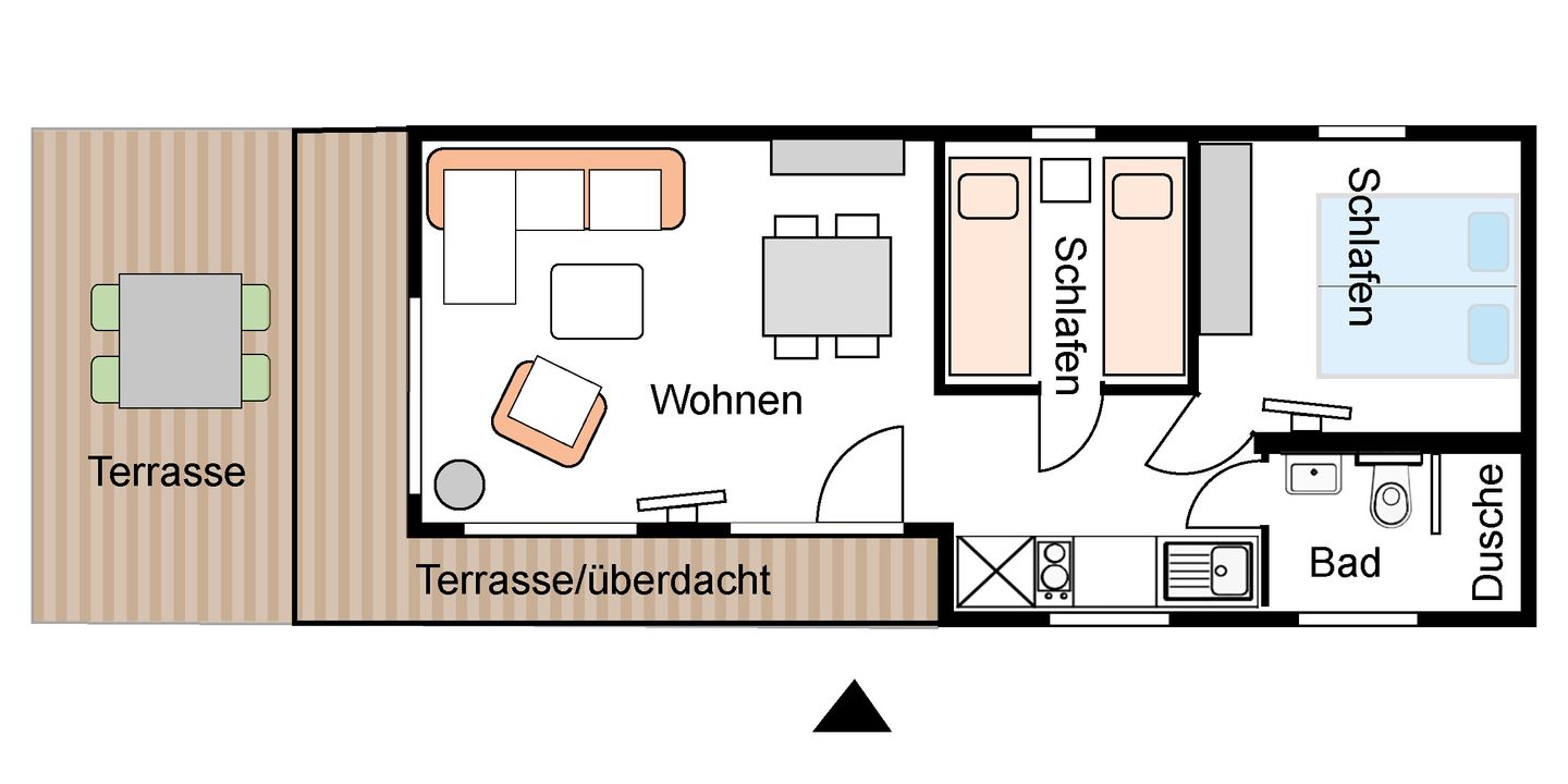 Gronenberger Mühle Haus 19 Scharbeutz - Grundriss