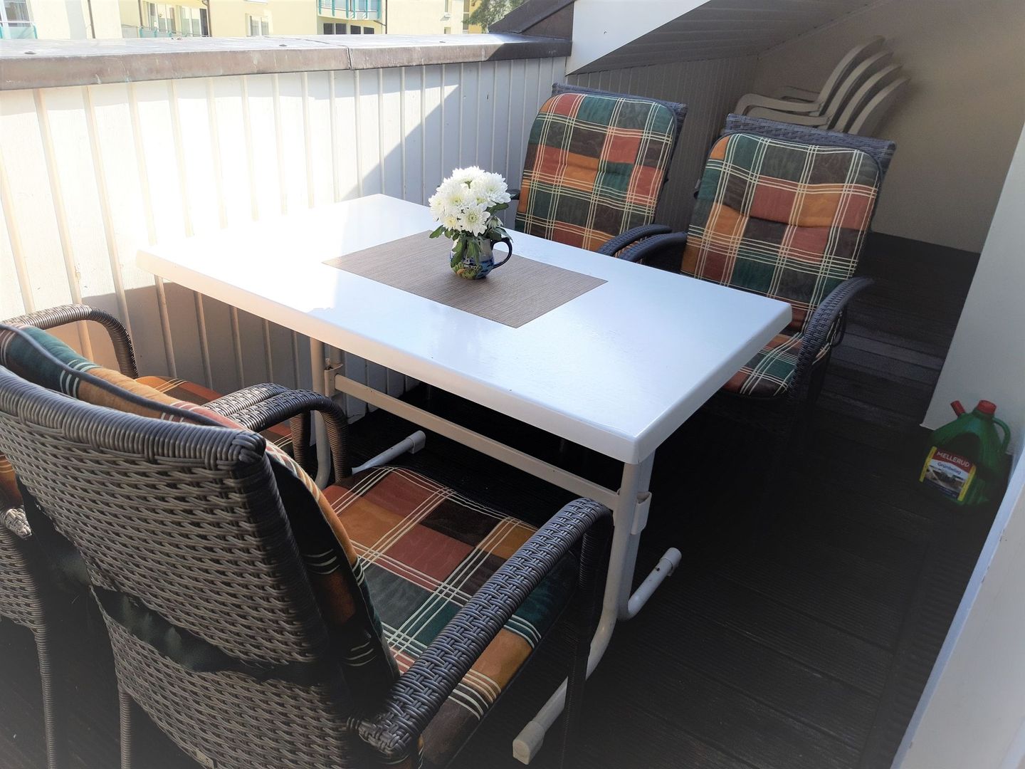 Dünenpark Binz Komfortplus Ferienwohnung mit 2 Schlafzimmern und Balkon im Dachgeschoss (198) Insel Rügen - Balkon