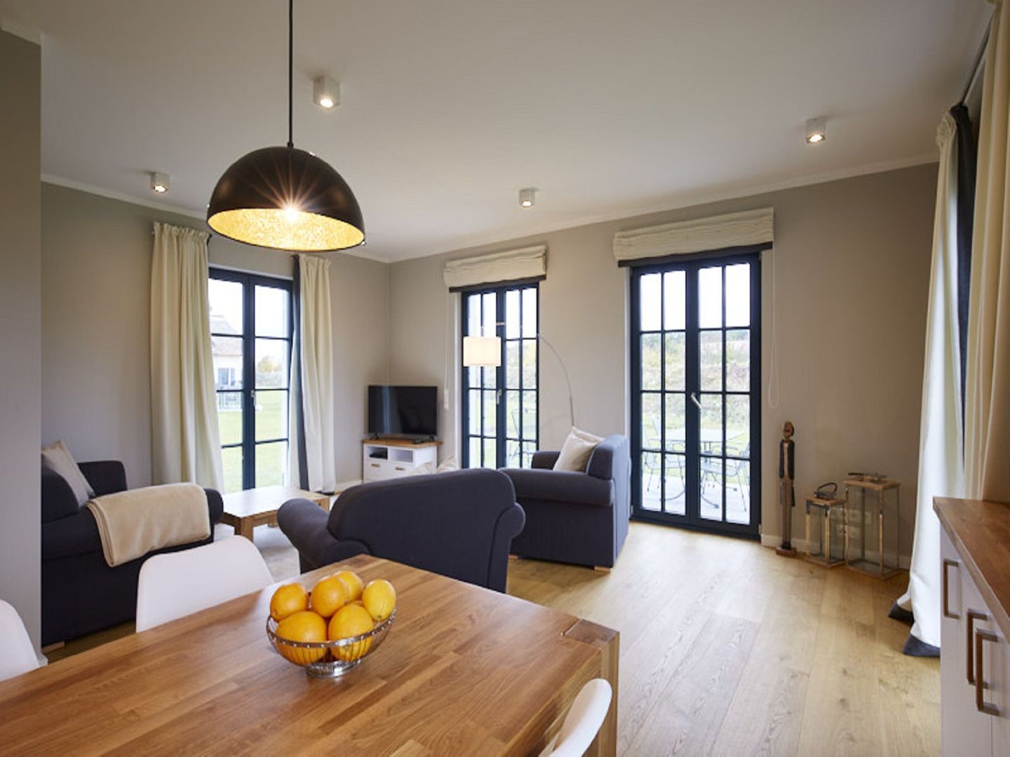 Superior Reetdachvilla mit 2 Schlafzimmern (F01) - Wohnzimmer