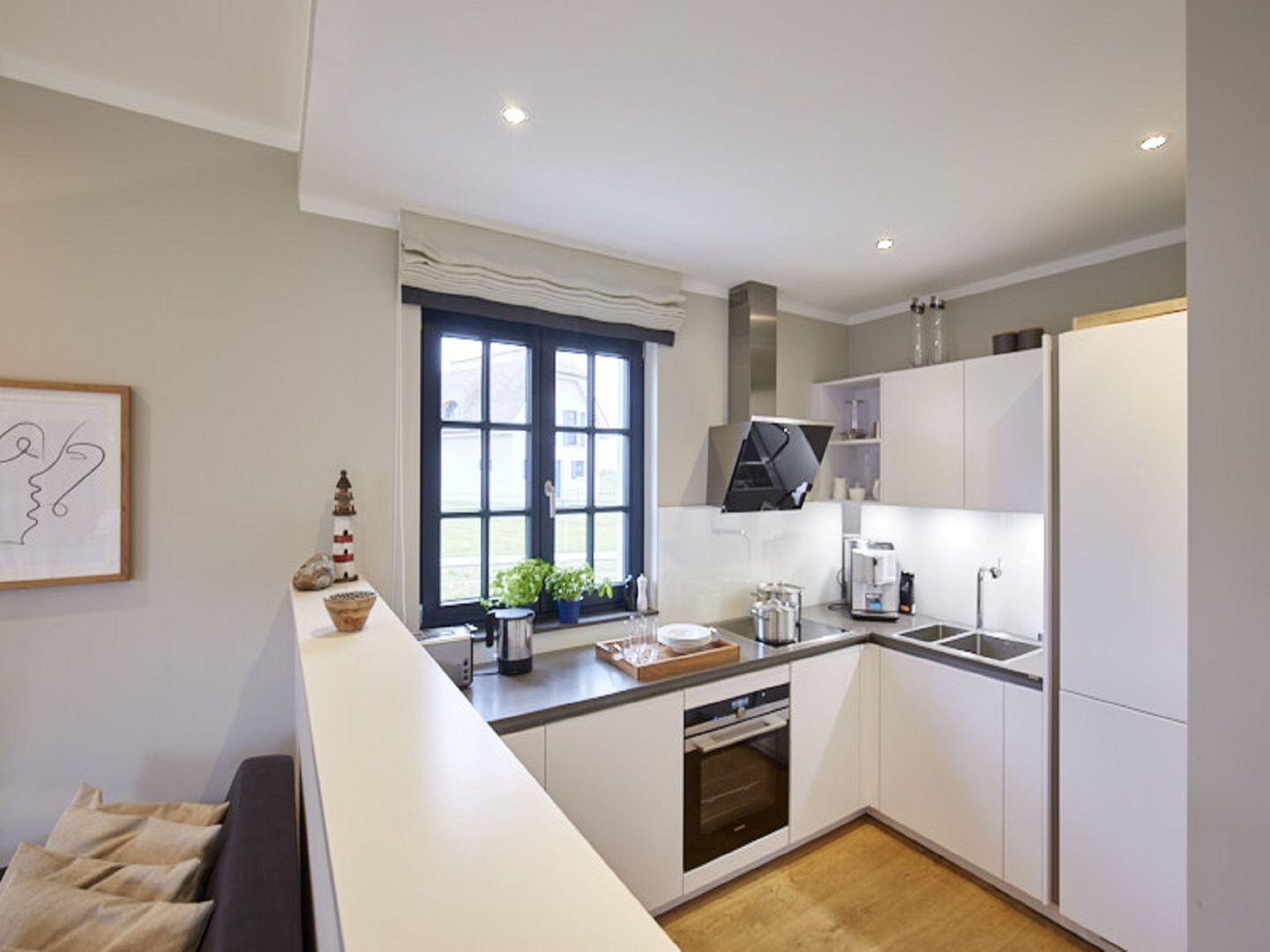 Premium Reetdachvilla mit 3 Schlafzimmern, Sauna und Kamin (F14) - Küche / Küchenzeile