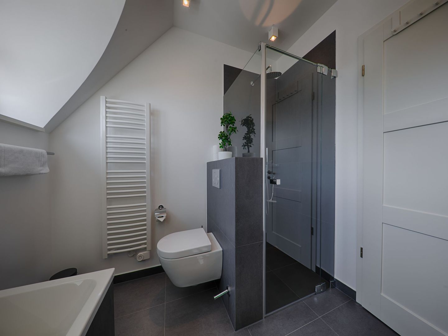 Premium Reetdachvilla mit 3 Schlafzimmern, Sauna und Kamin (F27) - Badezimmer