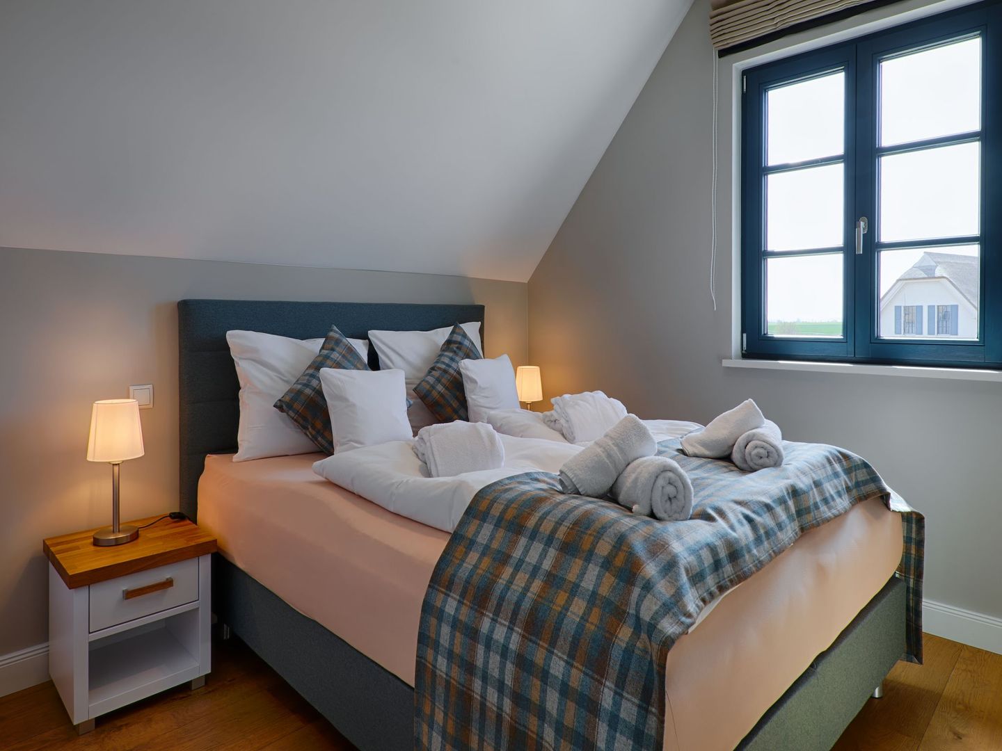 Premium Reetdachvilla mit 3 Schlafzimmern, Sauna und Kamin (F26) - Schlafzimmer