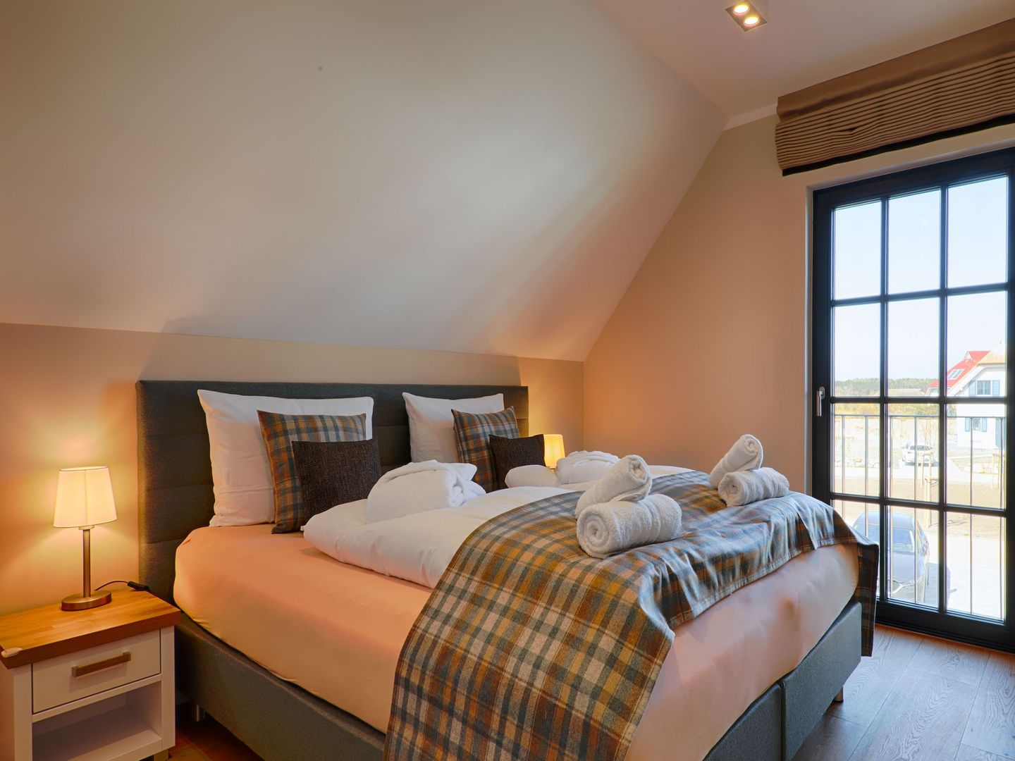 Luxus Reetdachvilla mit 3 Schlafzimmern, Sauna und Kamin (F20) - Schlafzimmer