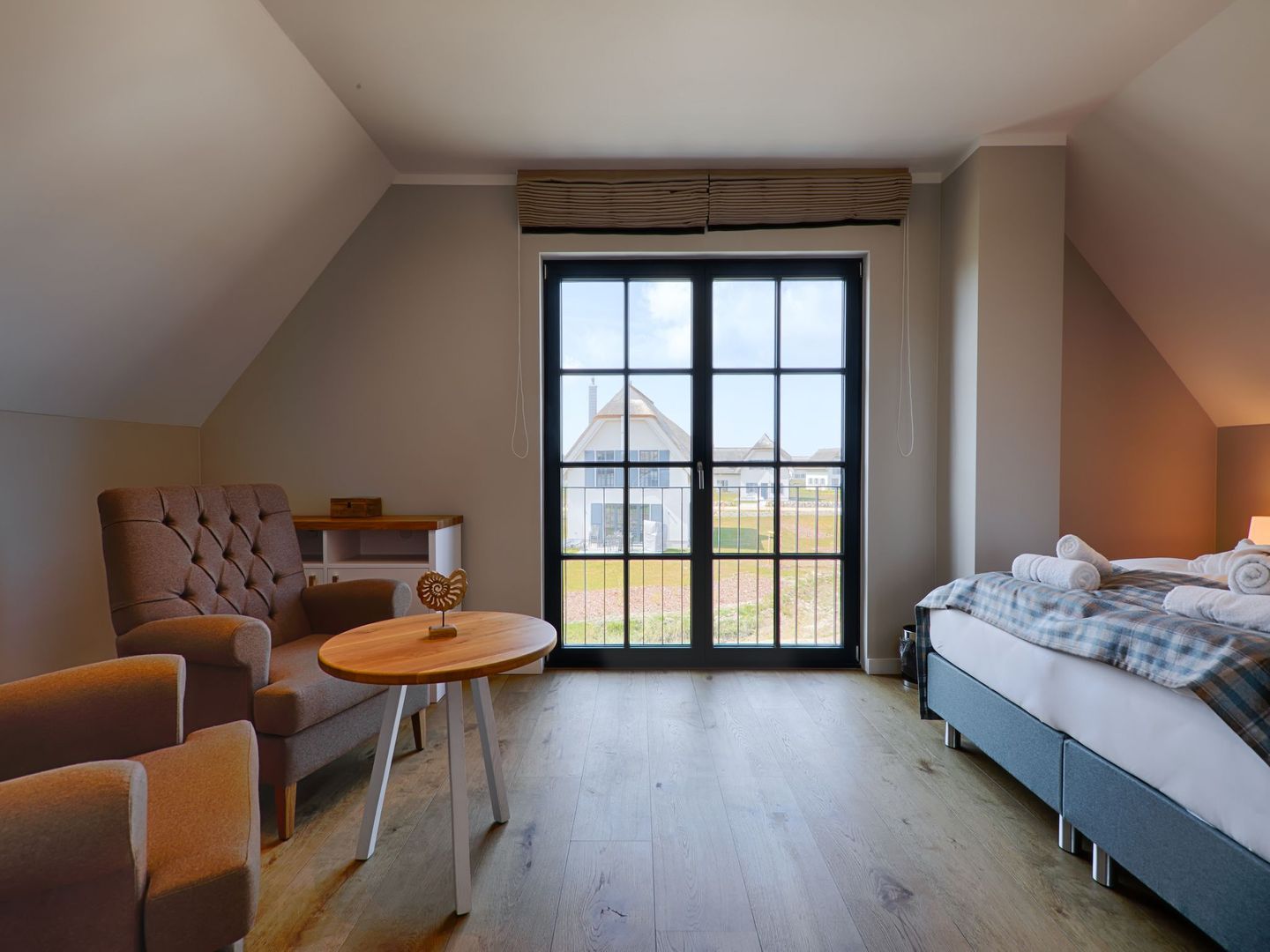 Premium Reetdachvilla mit 3 Schlafzimmern, Sauna und Kamin (F19) - Schlafzimmer