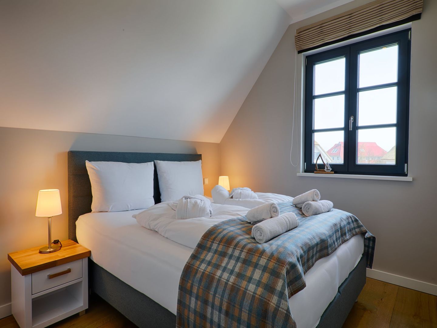 Premium Reetdachvilla mit 3 Schlafzimmern, Sauna und Kamin (F19) - Schlafzimmer