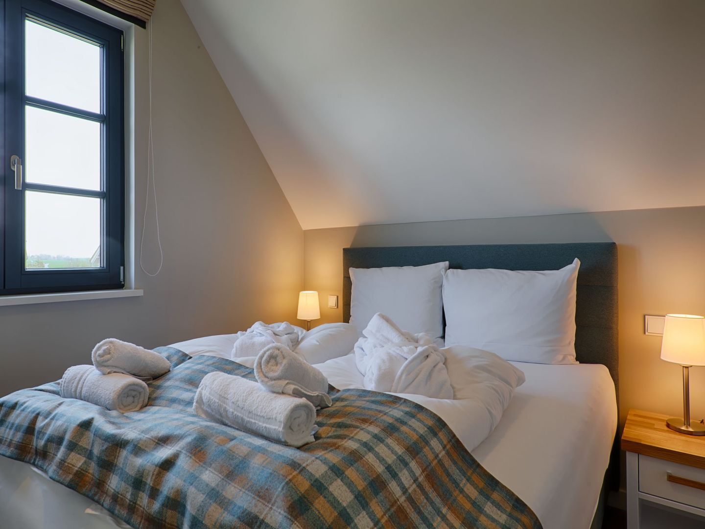 Premium Reetdachvilla mit 3 Schlafzimmern, Sauna und Kamin (F19) - Schlafzimmer