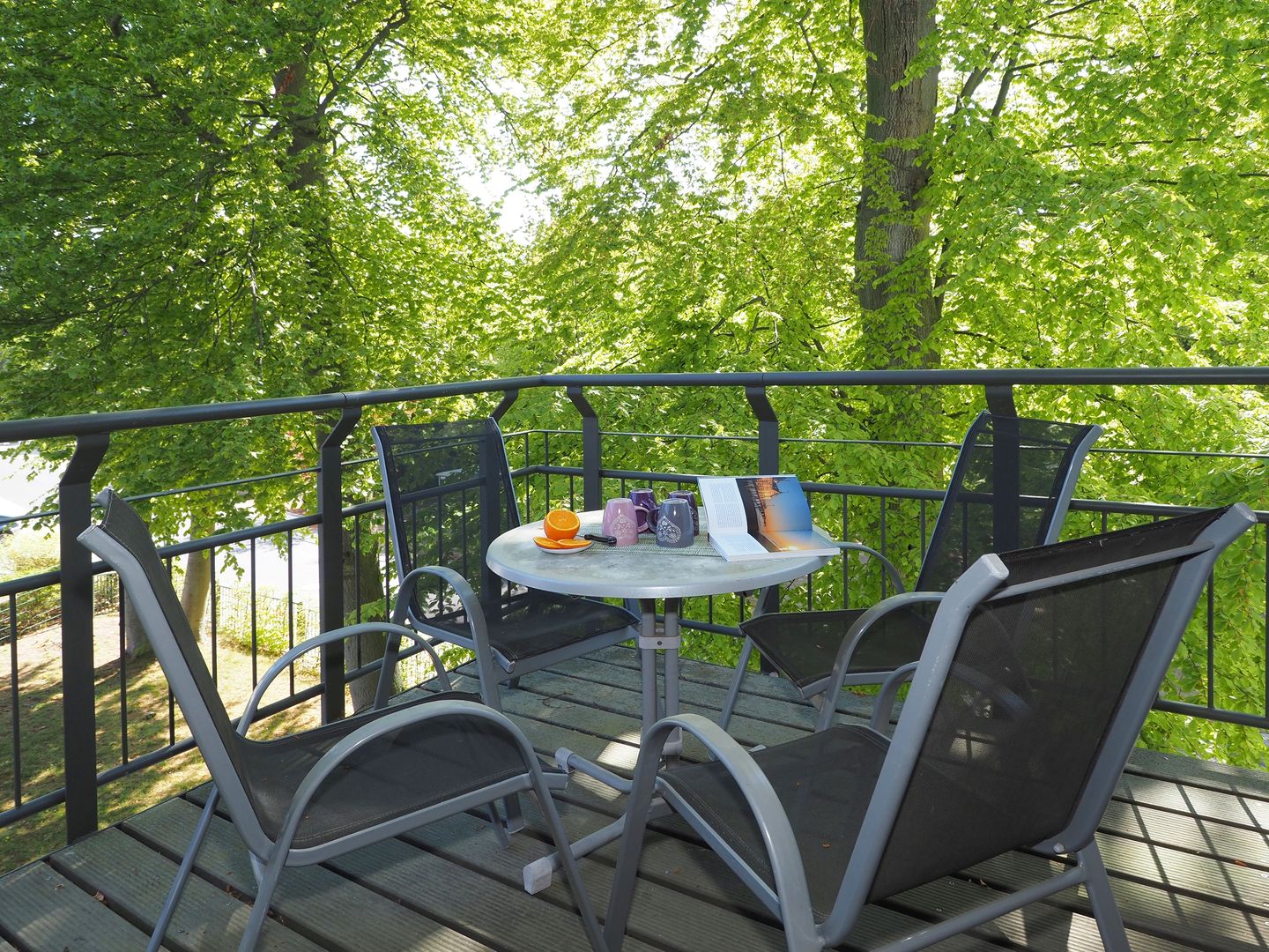 Kaiservillen Heringsdorf Ferienwohnung mit 1 Schlafzimmer und Balkon (D124) Insel Usedom - Balkon